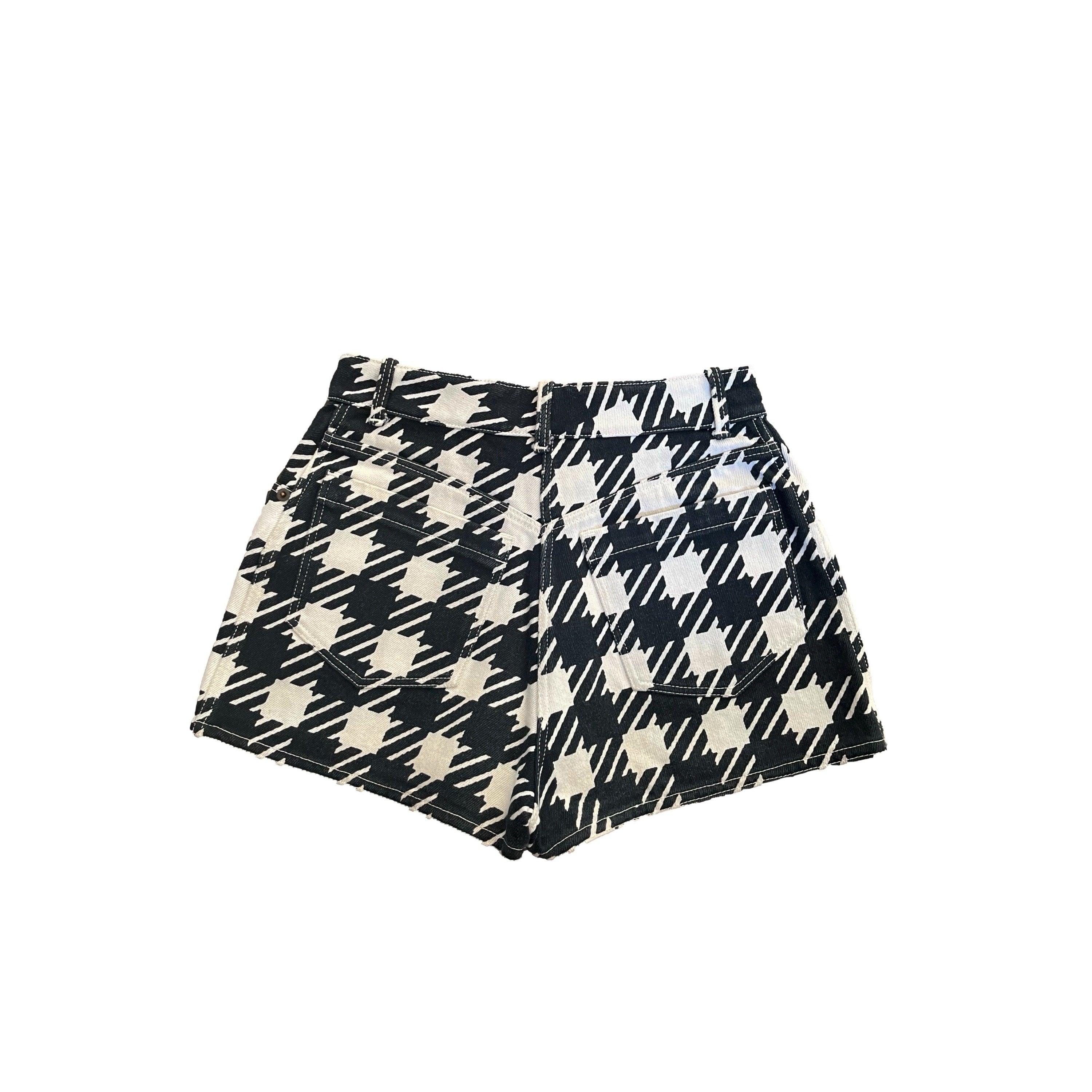 Alaia Tati Houndstooth Shorts - Image 2