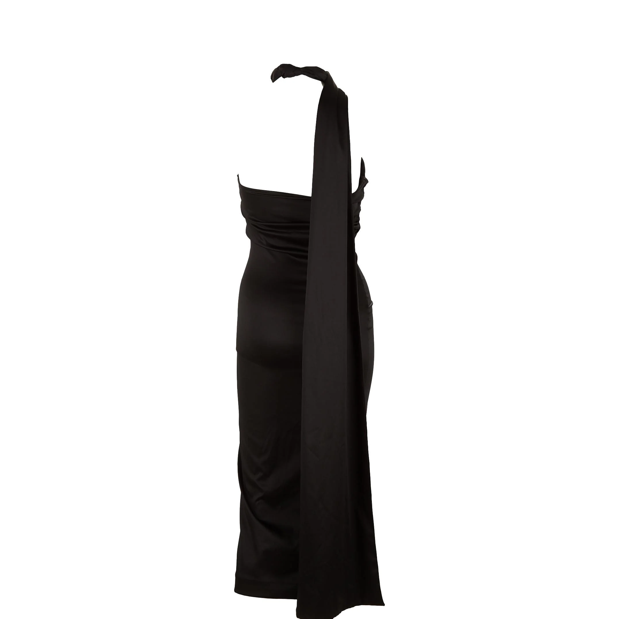 Alexander McQueen Black Wrap Dress - Image 2