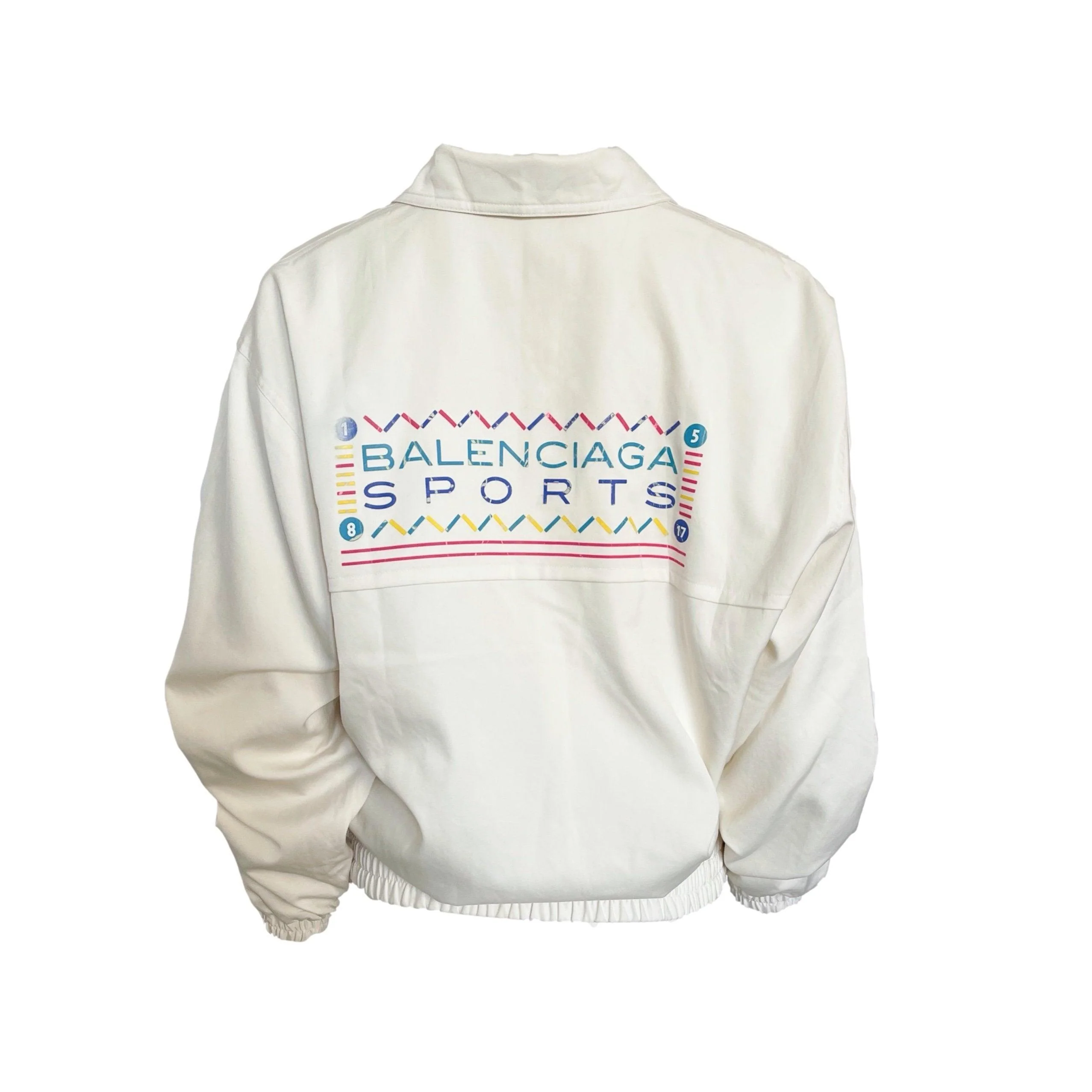 Balenciaga Sports Off White Logo Windbreaker - Image 2