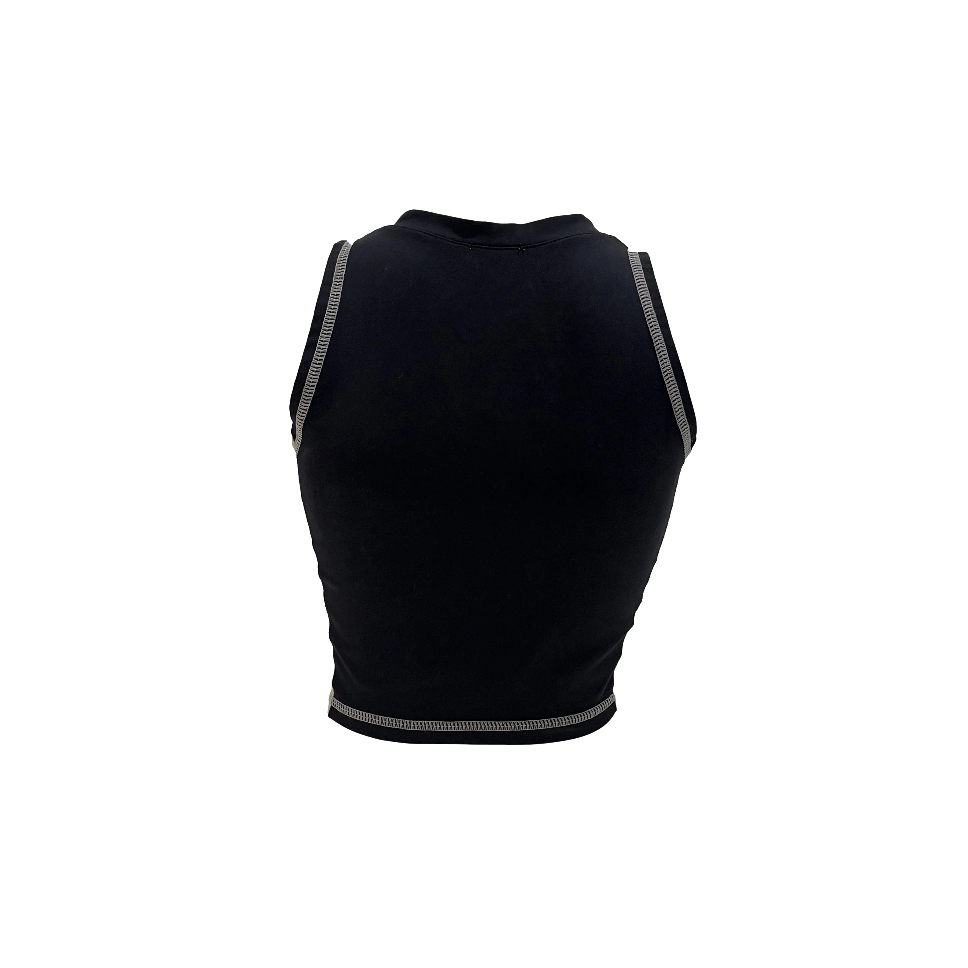 Black Chanel Sport Crop Top - Image 2