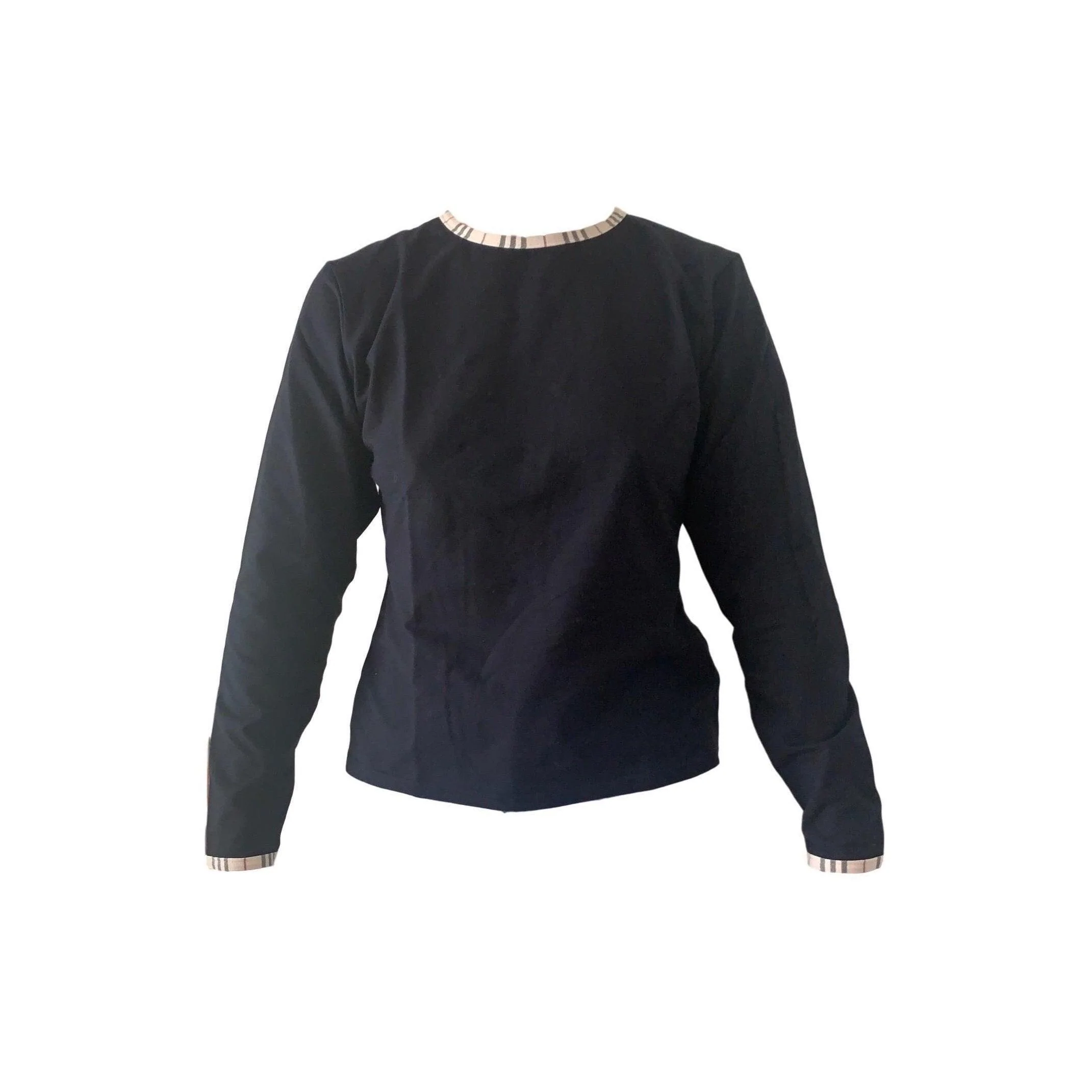 Burberry Black Ringer Logo Long Sleeve