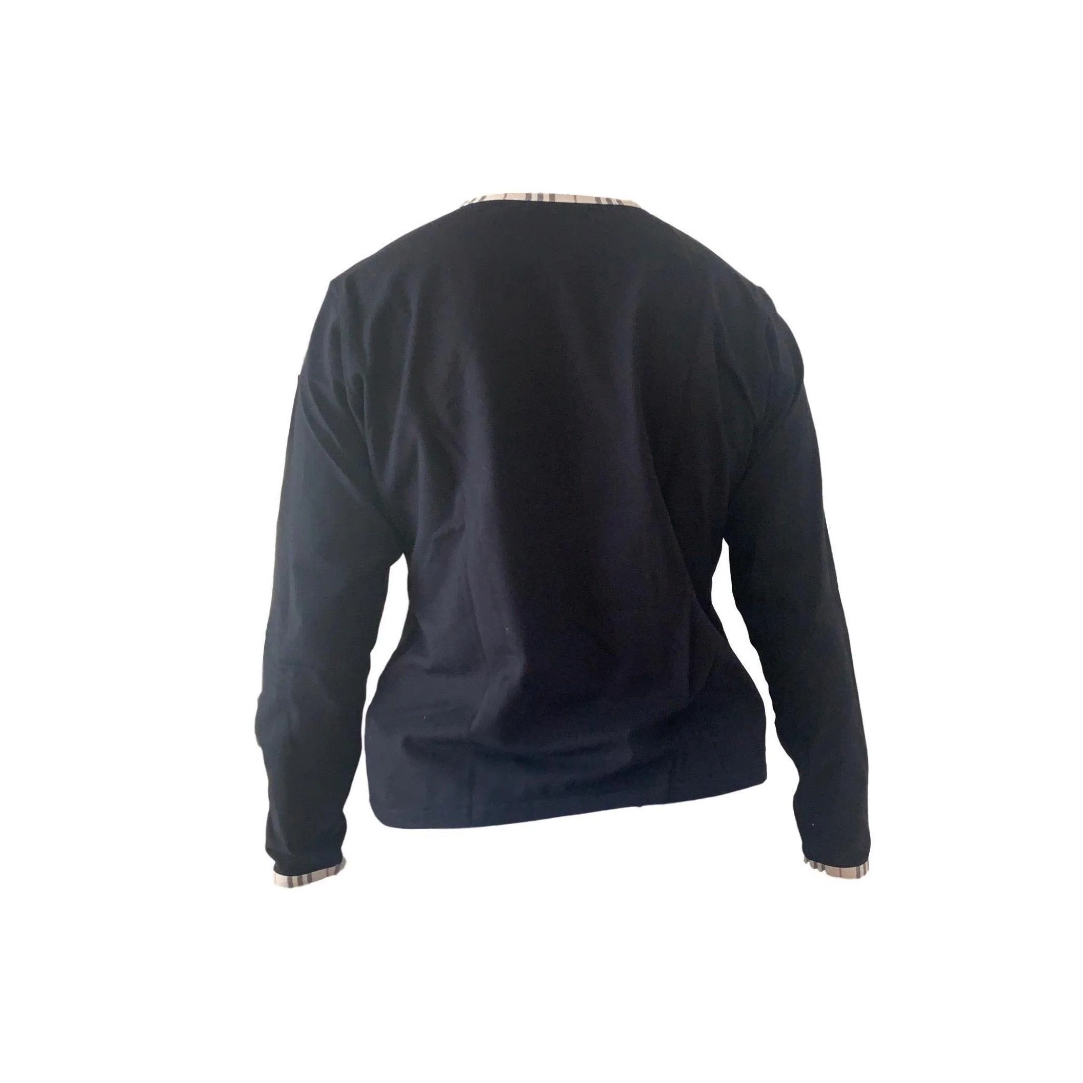Burberry Black Ringer Logo Long Sleeve - Image 2