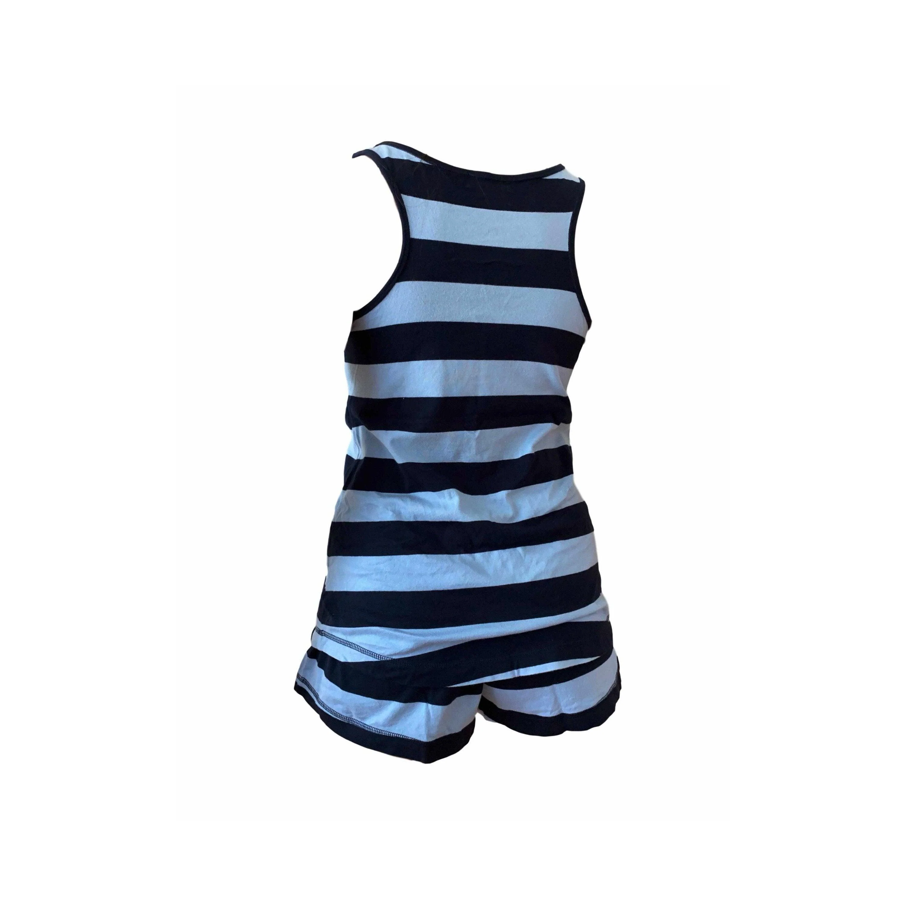 Burberry Blue Stripe Short Set - Image 2