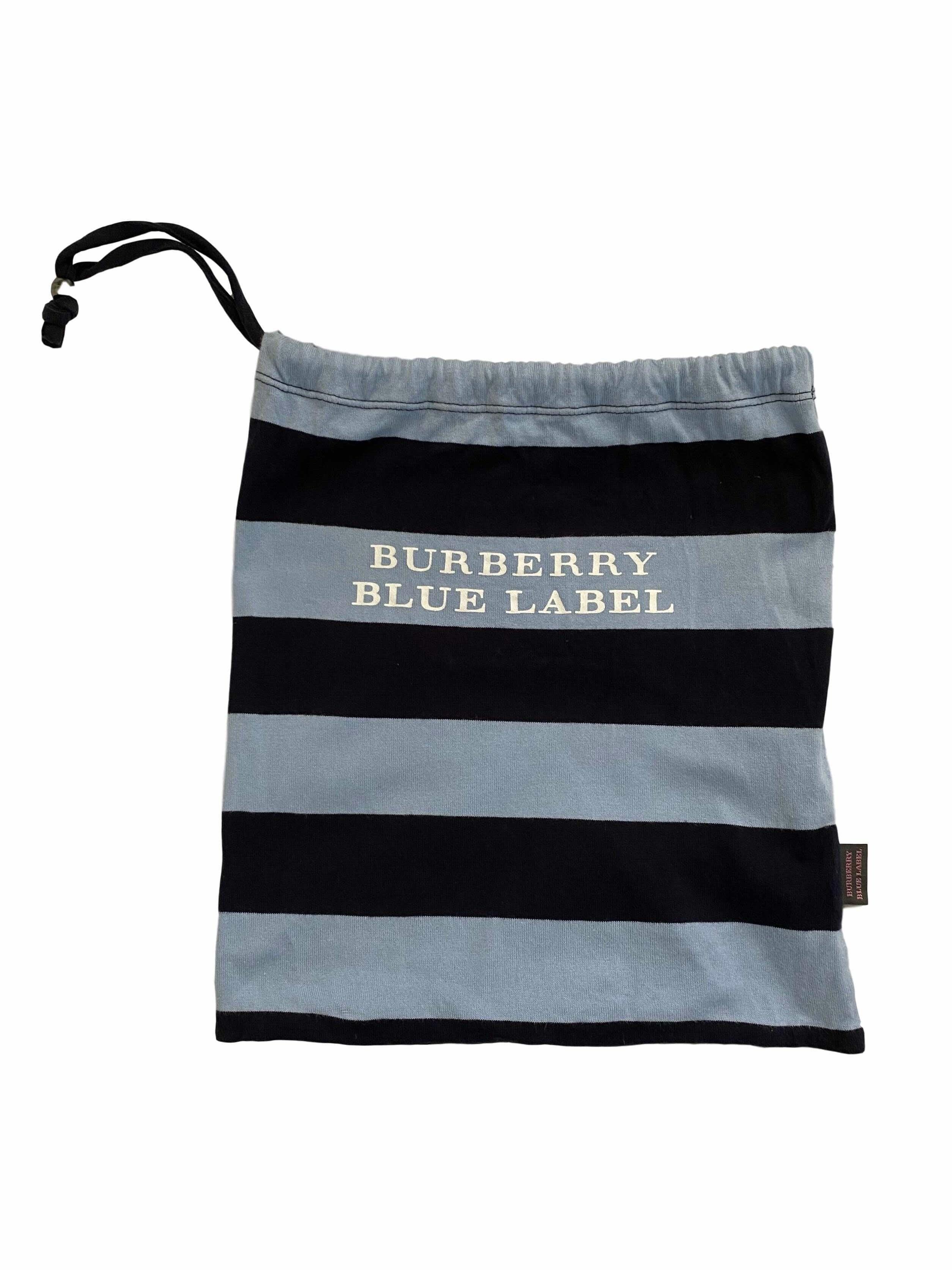 Burberry Blue Stripe Short Set - Image 3