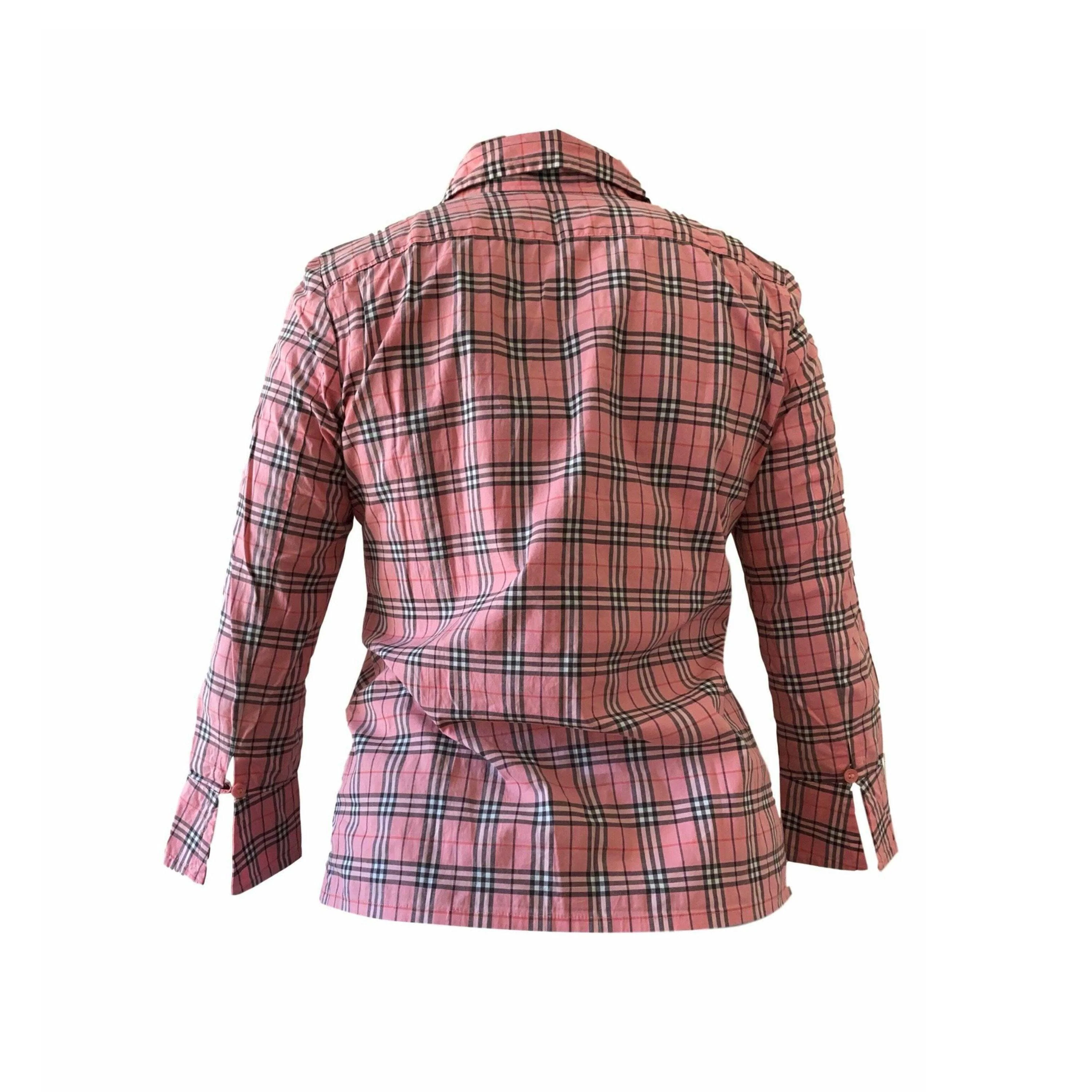 Burberry Classic Pink Plaid Button Down - Image 2