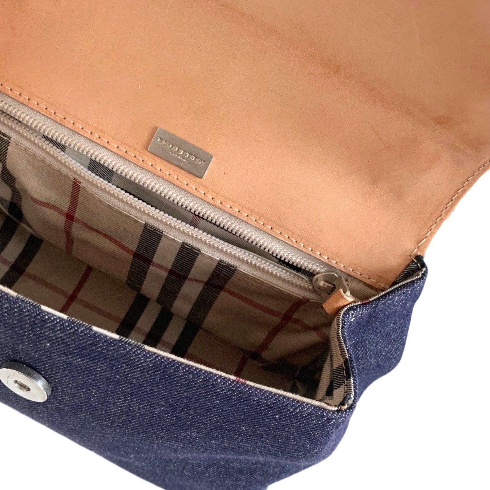 Burberry Denim Logo Chain Bag - Image 4