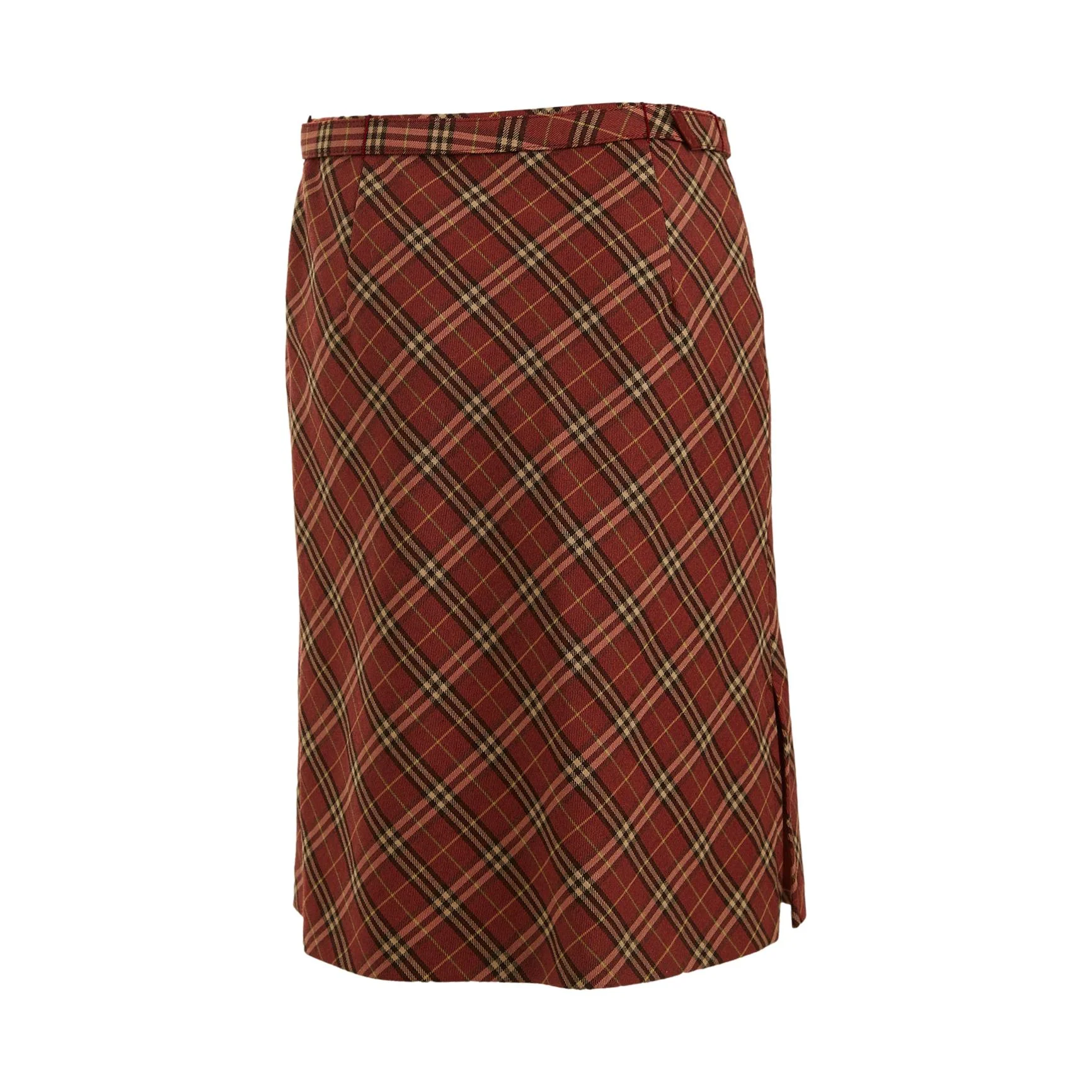 Burberry Red Plaid Skirt - Image 2