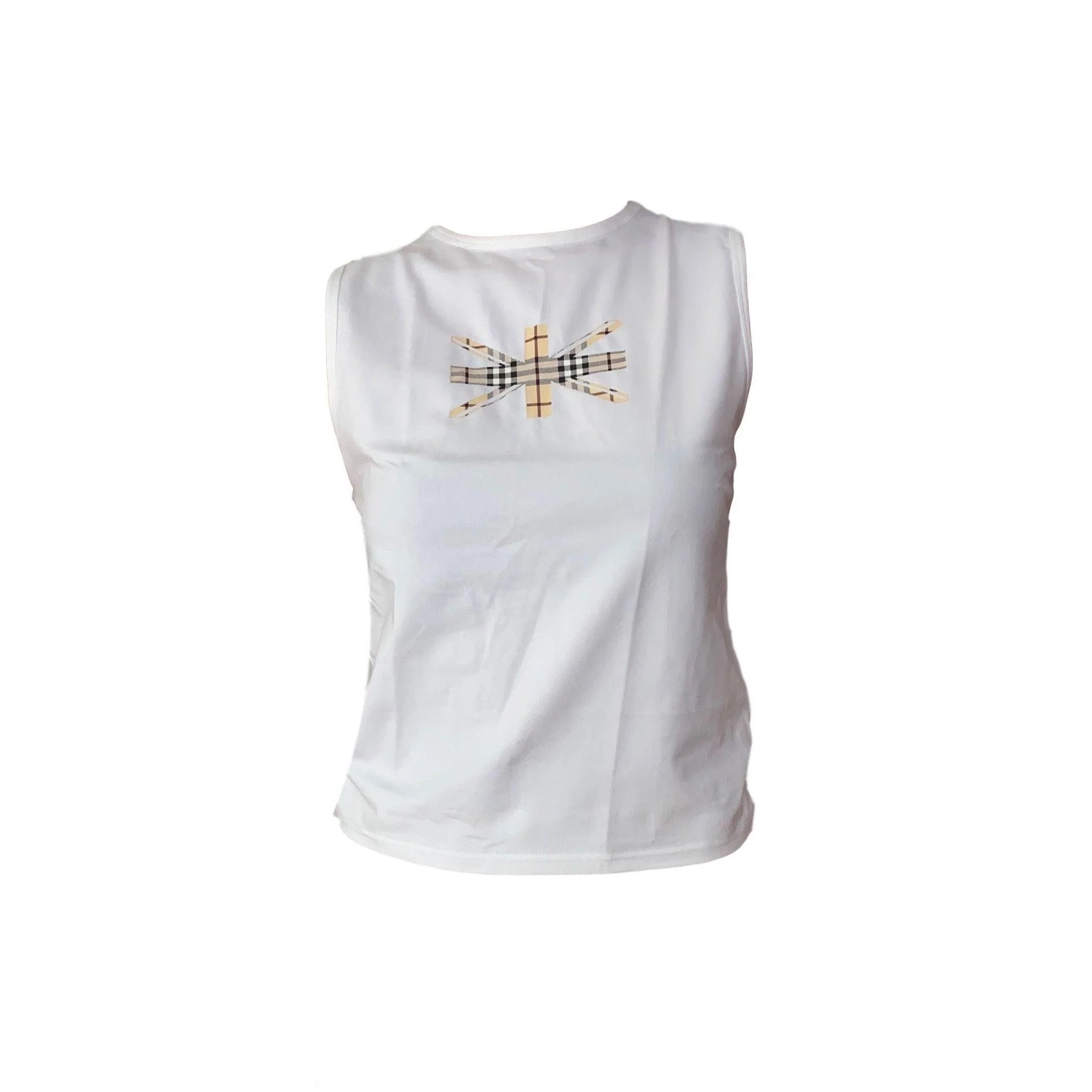 Burberry White Logo Tank