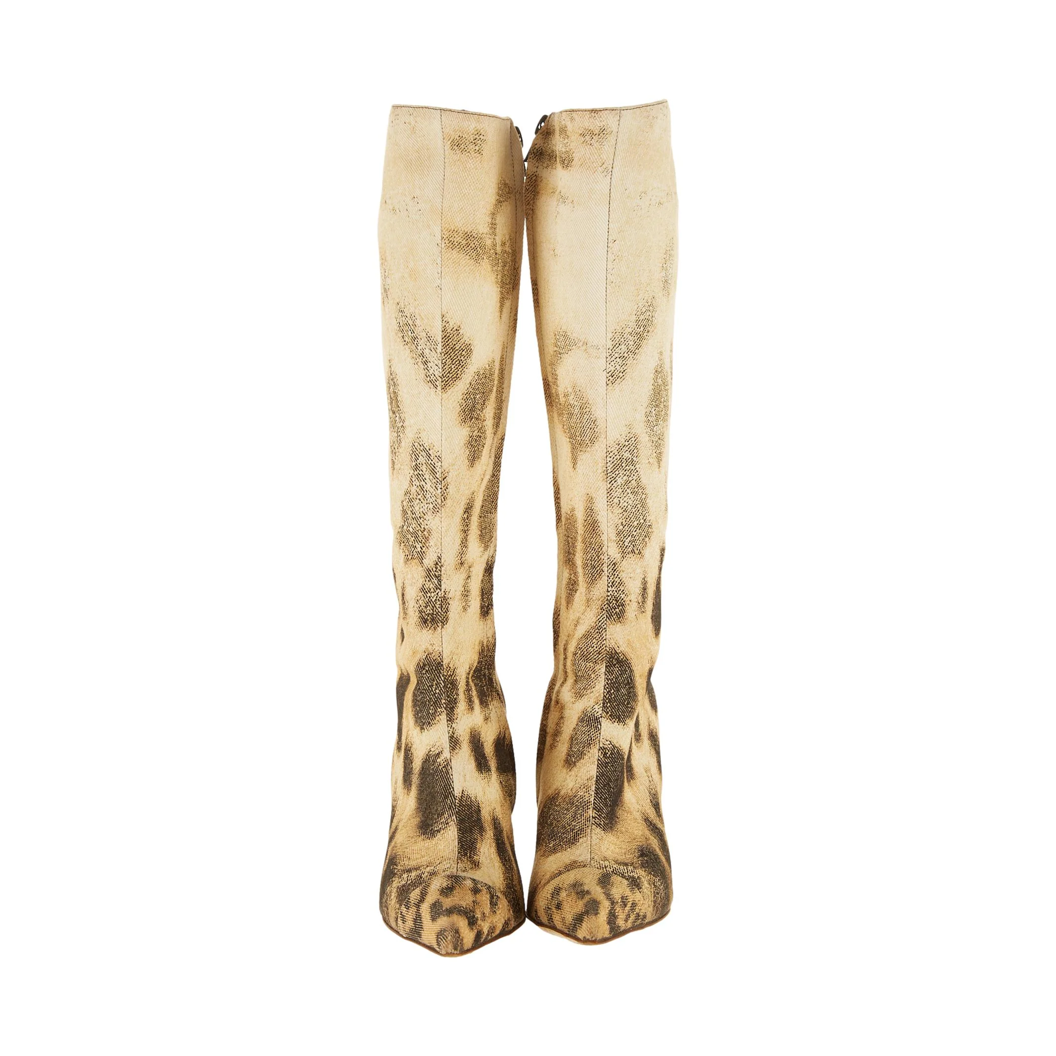 Cavalli Cheetah Print Tall Boots - Image 2