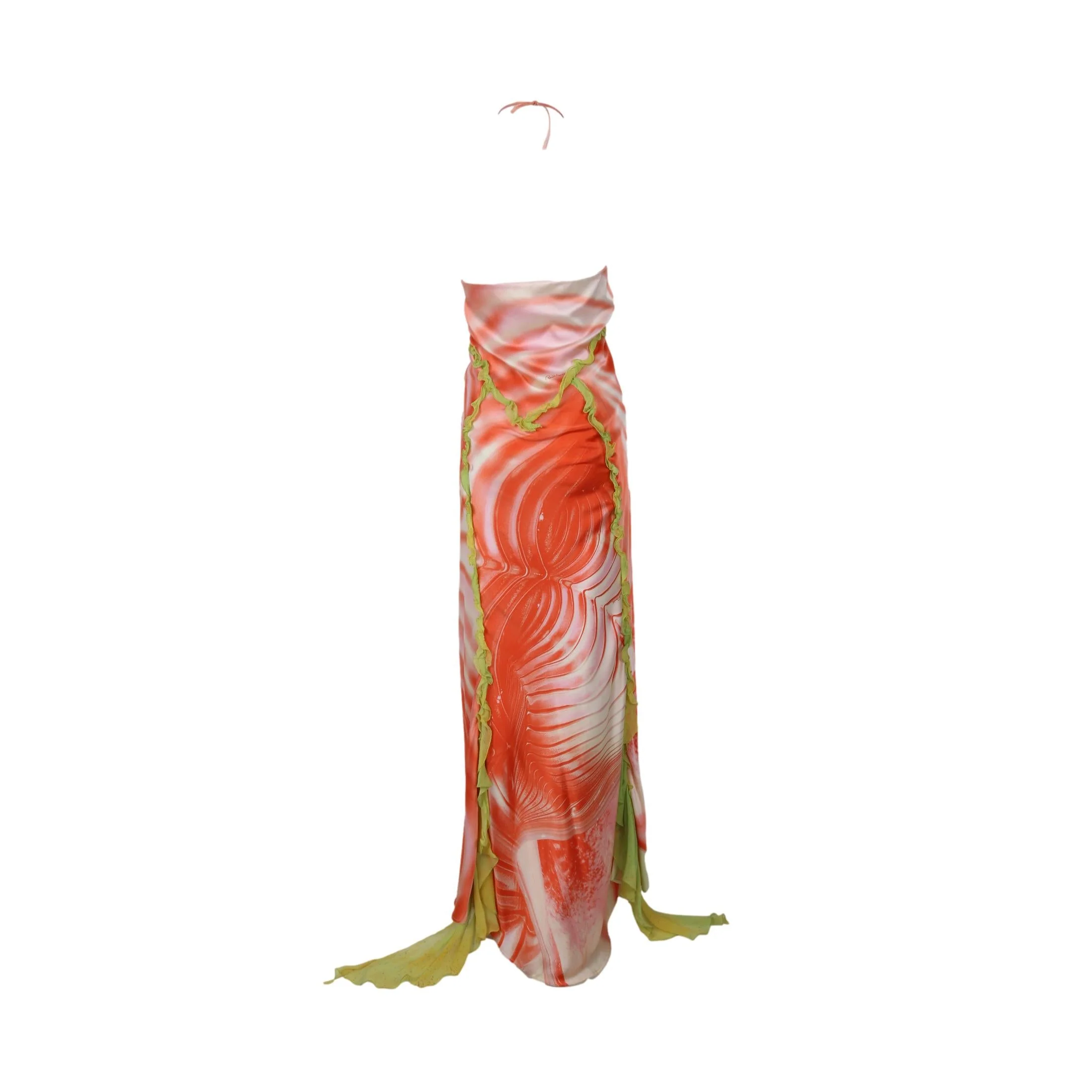 Roberto Cavalli Pink Ruffled Silk Dress - Image 2