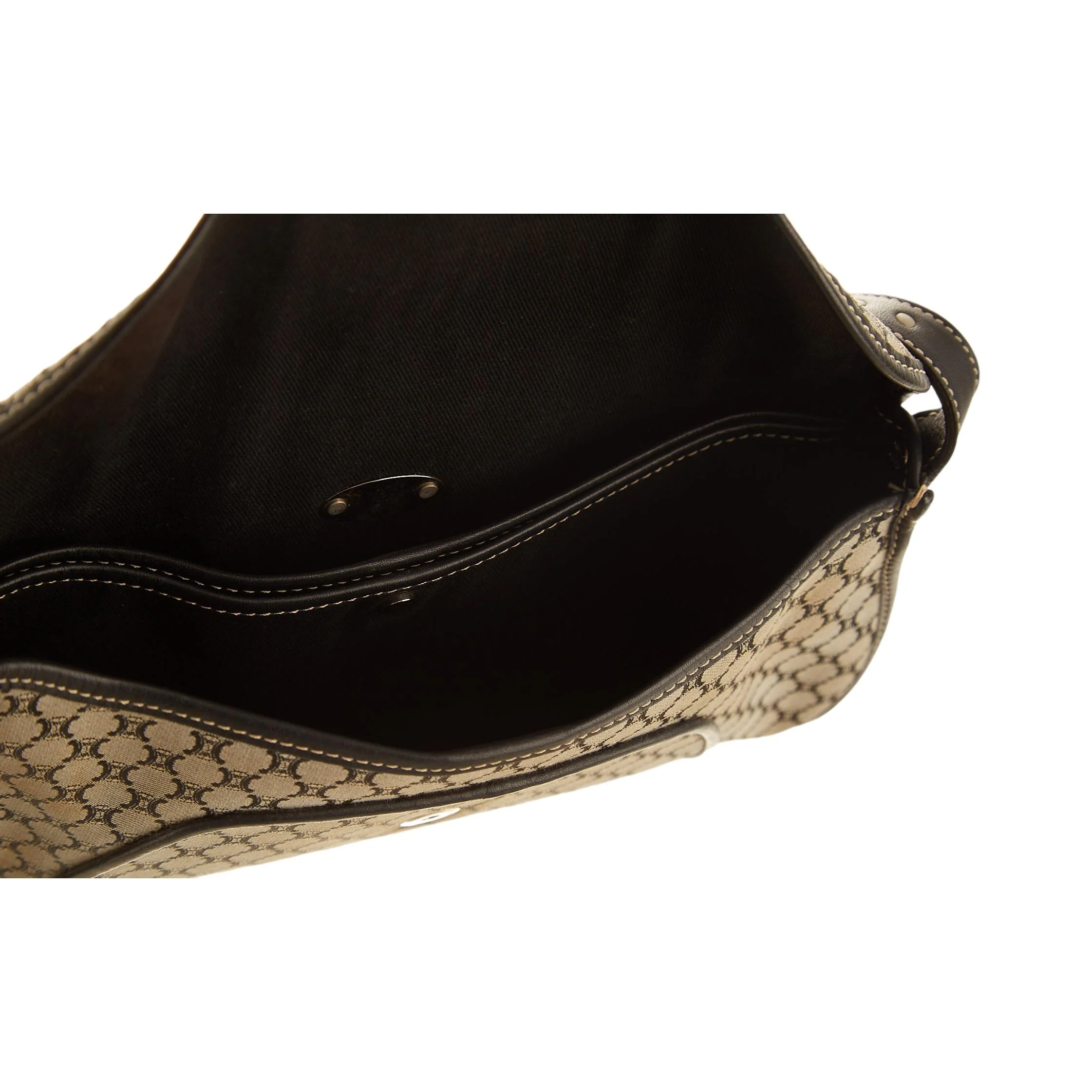 Celine Black Logo Shoulder Bag - Image 4