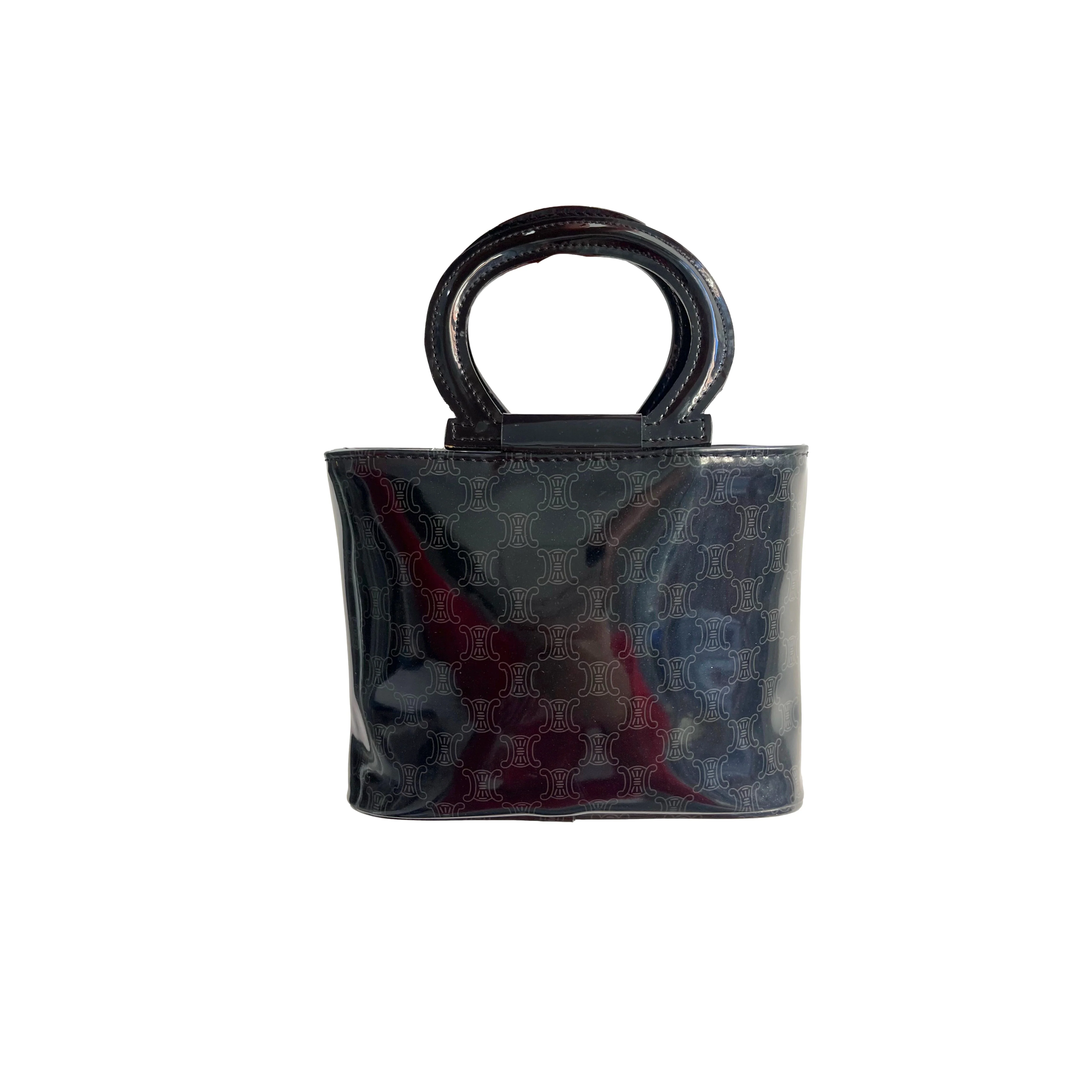 Celine Black Mini Top Handle Bag - Image 2