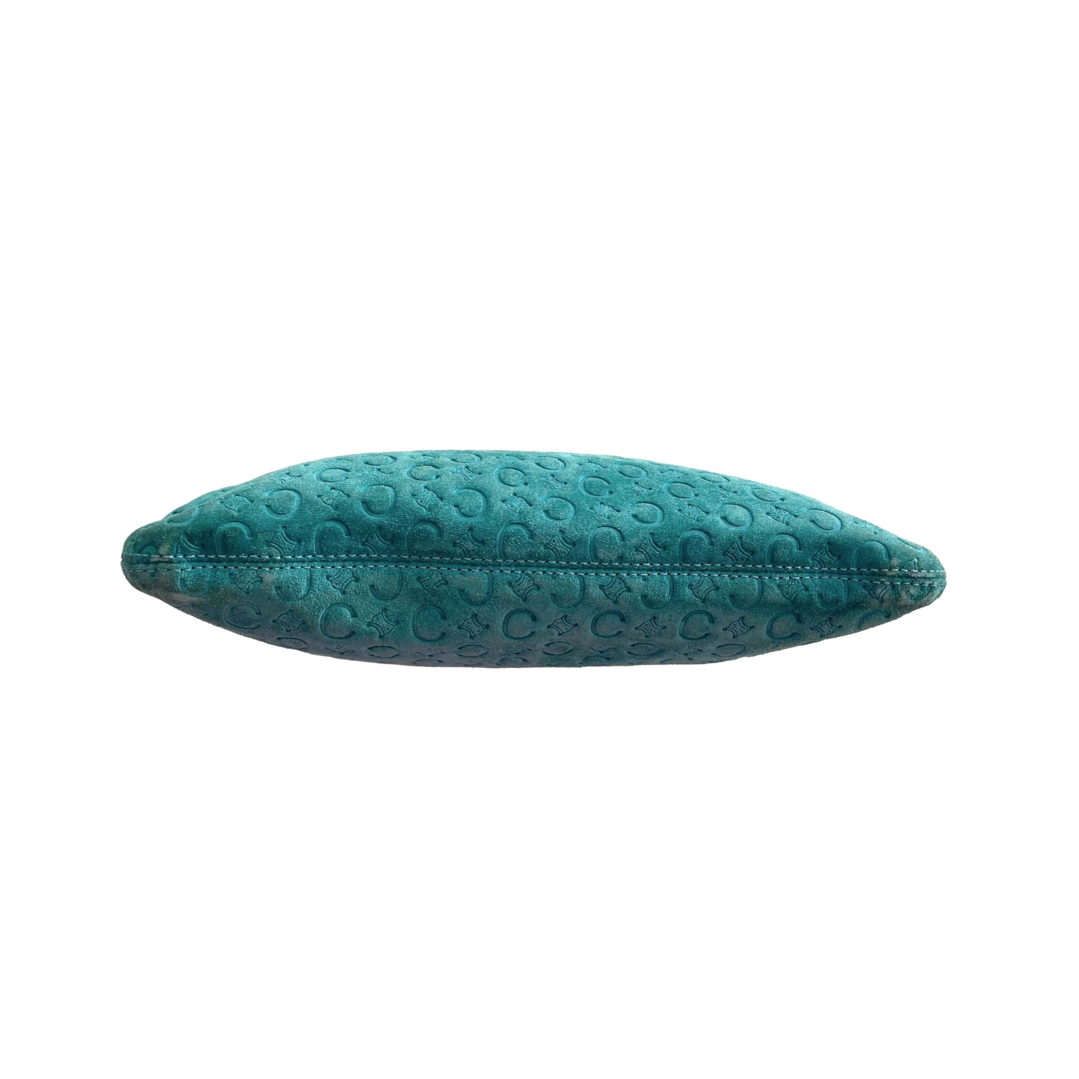 Celine Teal Logo Shoulder Bag - Image 2