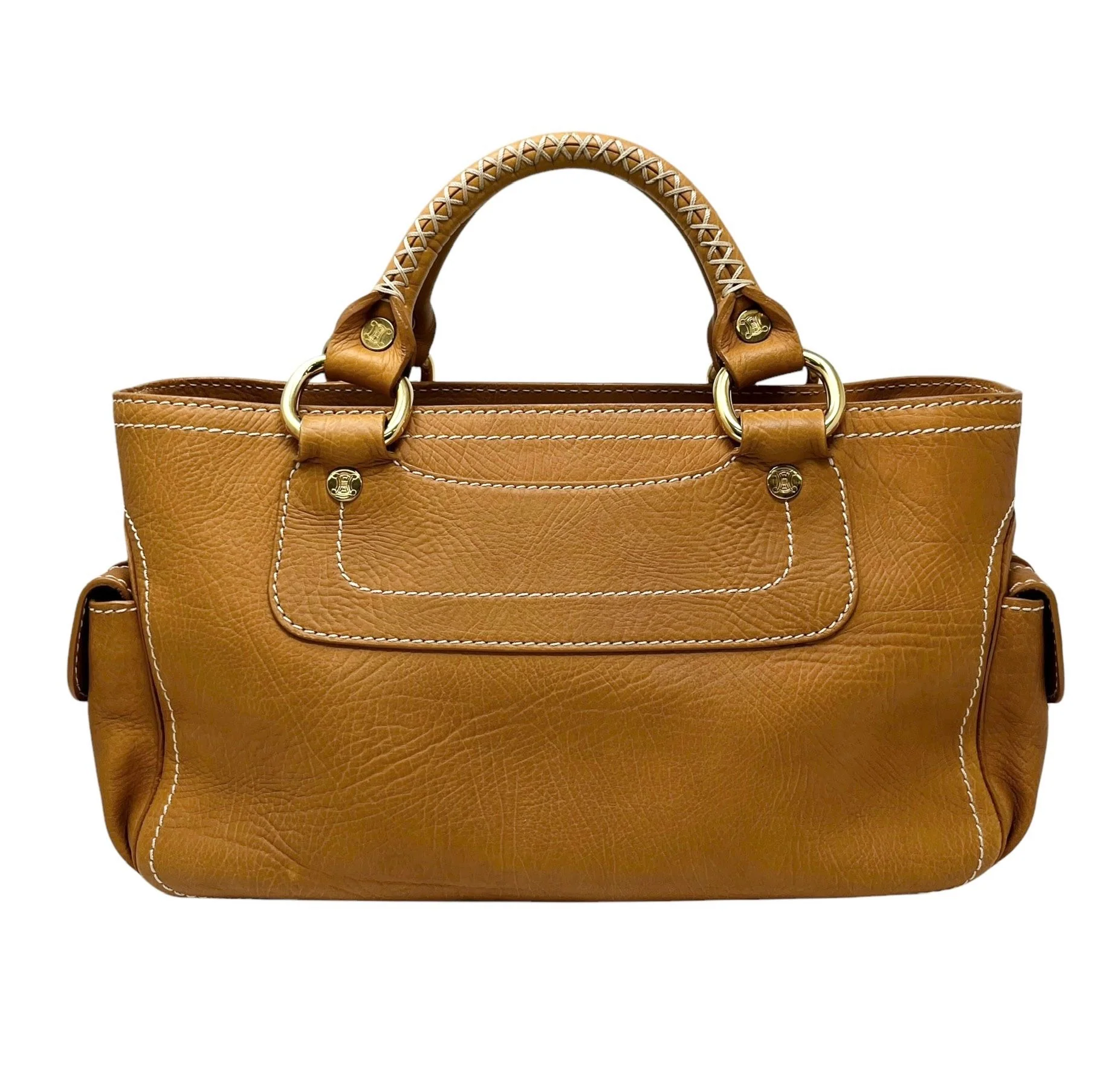 Celine Brown Leather Top Handle