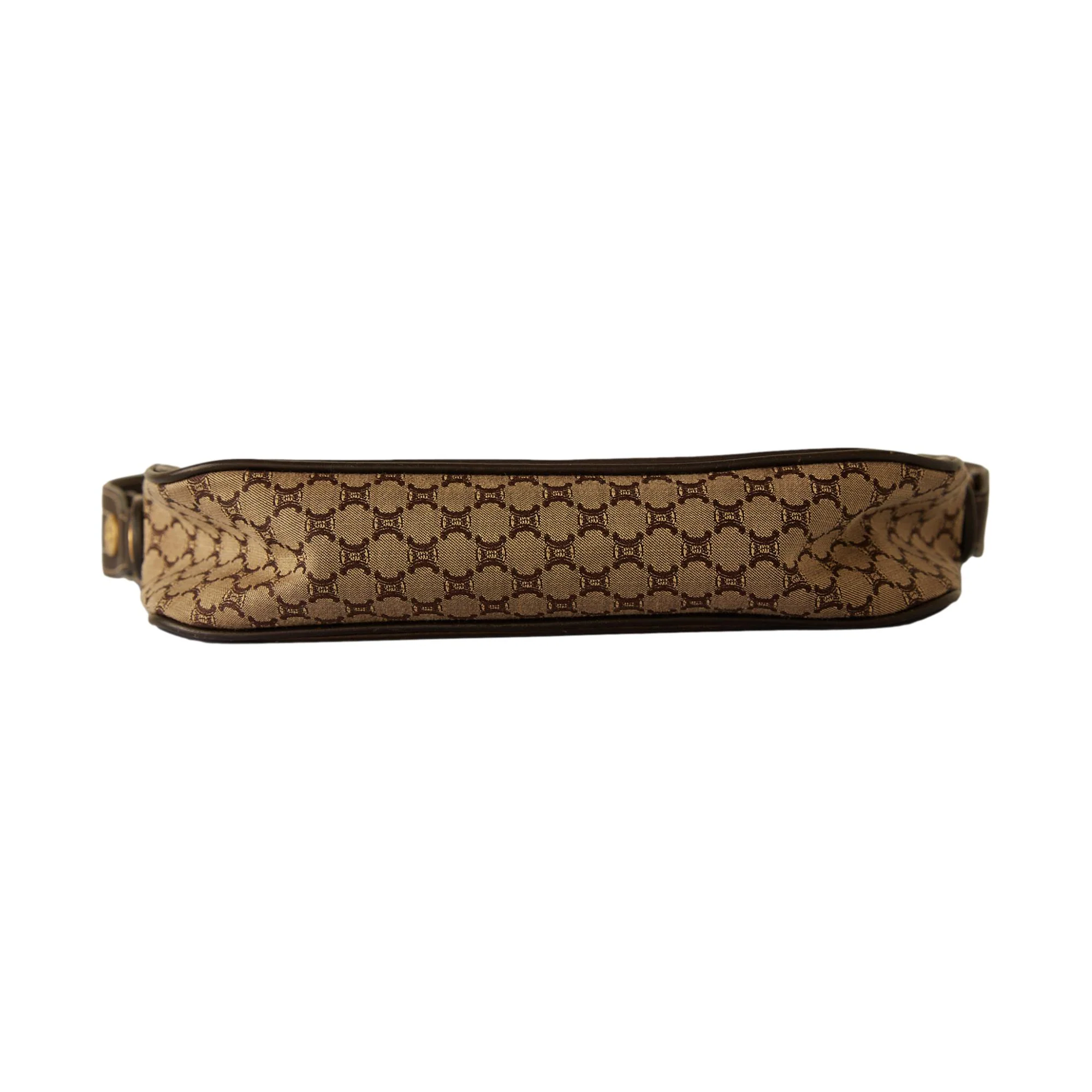 Celine Brown Logo Mini Shoulder Bag - Image 3