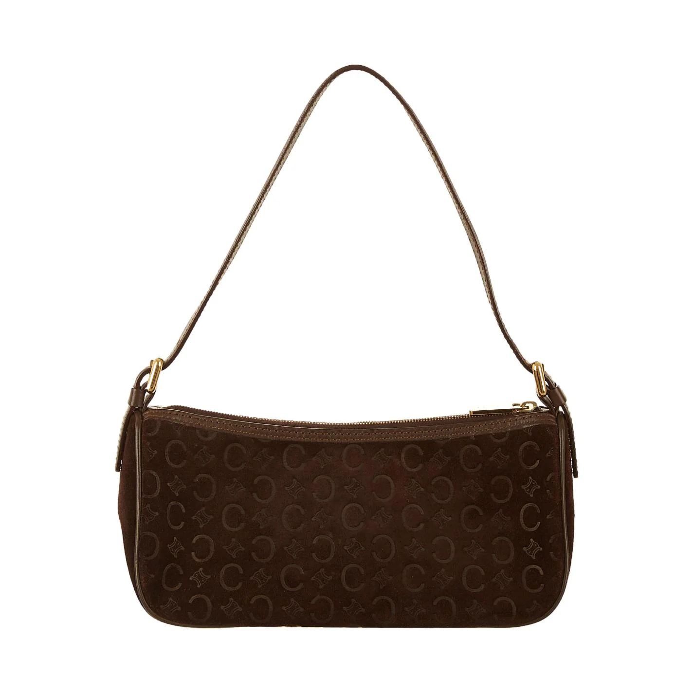 Celine Brown Suede Shoulder Bag - Image 2