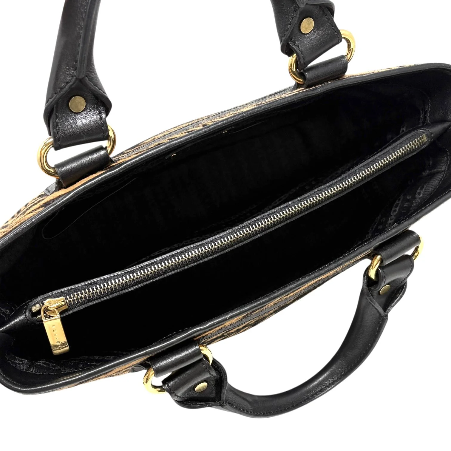 Celine Calf Hair Cheetah Top Handle Bag - Image 4