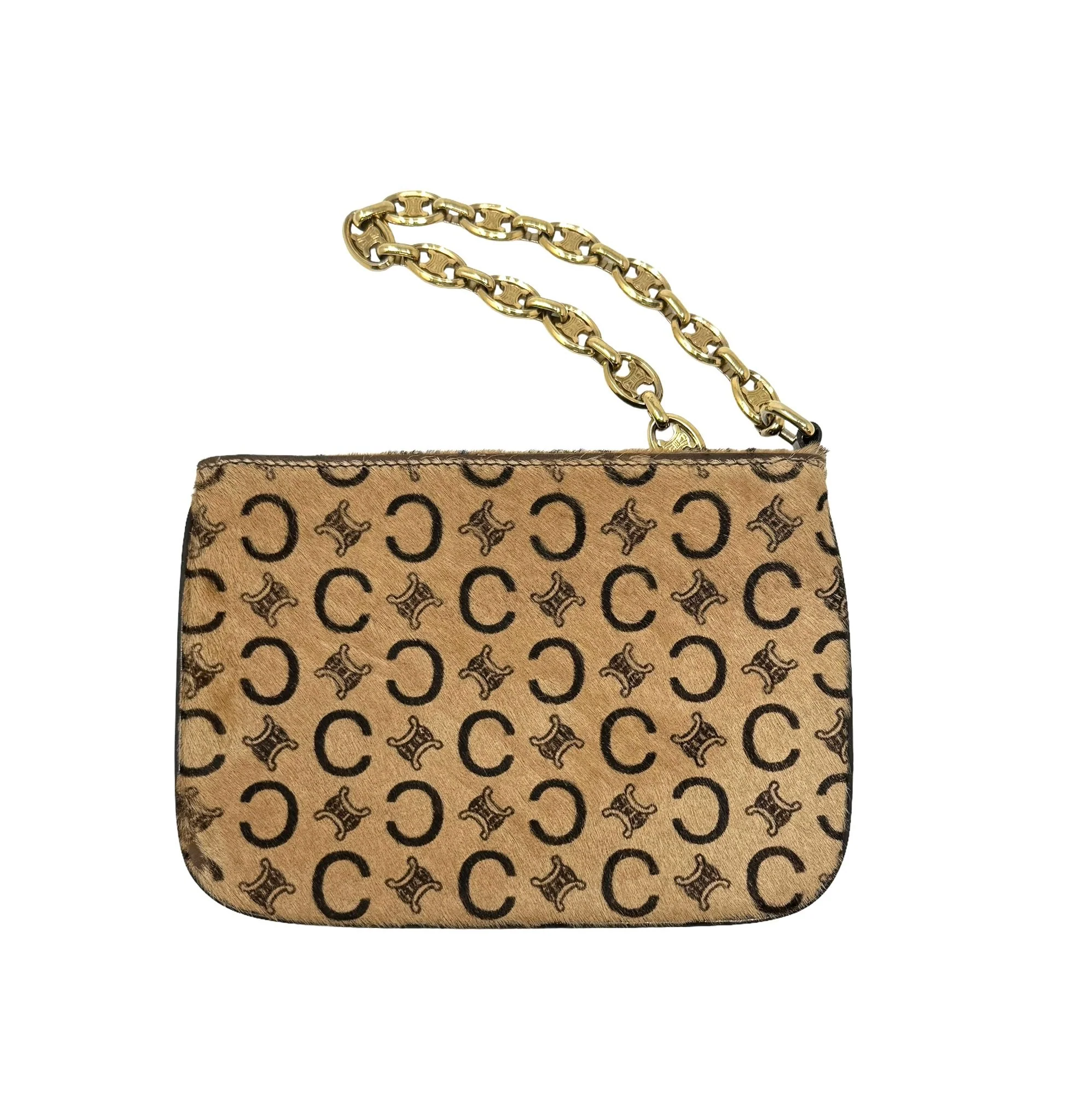 Celine Calf Hair Logo Mini Bag - Image 2