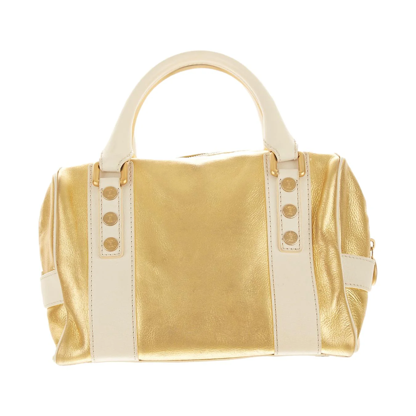 Celine Gold Top Handle Bag - Image 2
