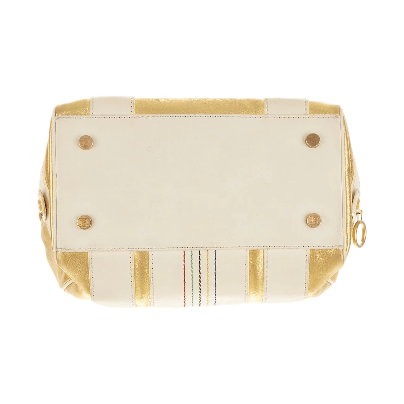 Celine Gold Top Handle Bag - Image 3