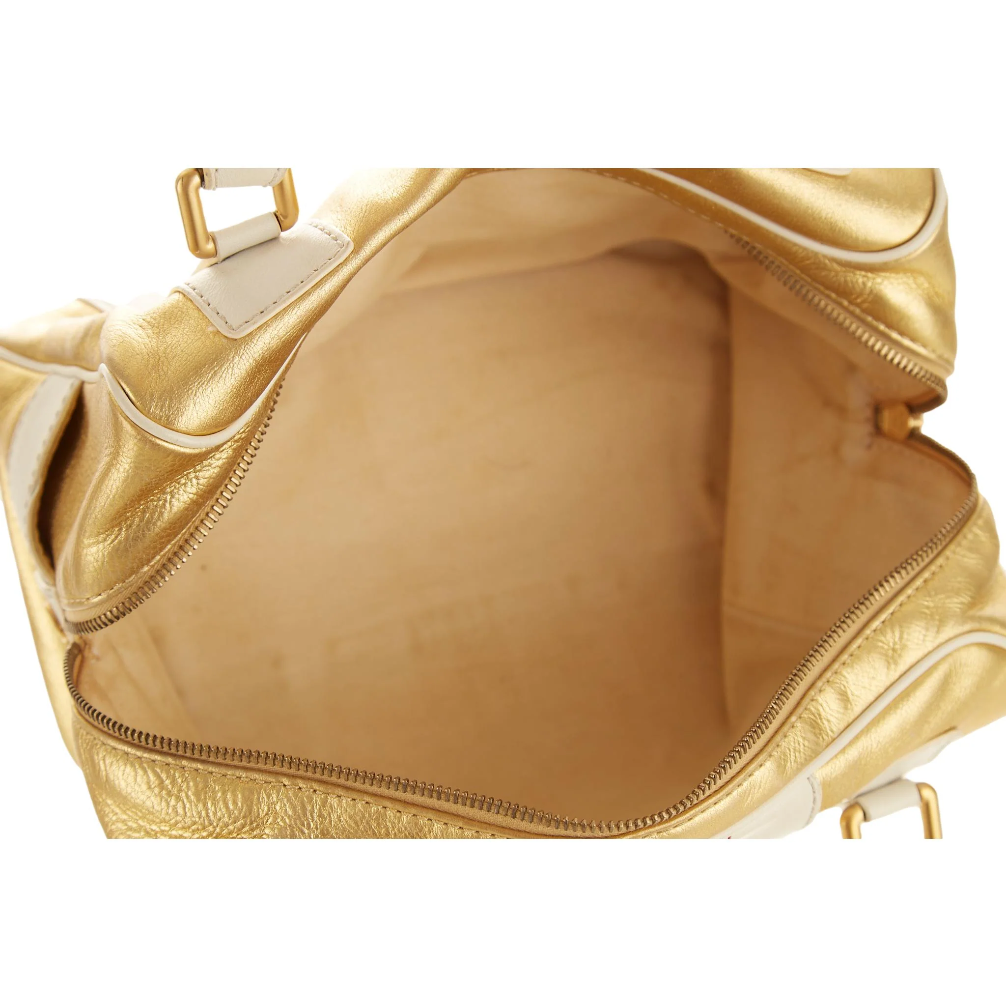 Celine Gold Top Handle Bag - Image 4