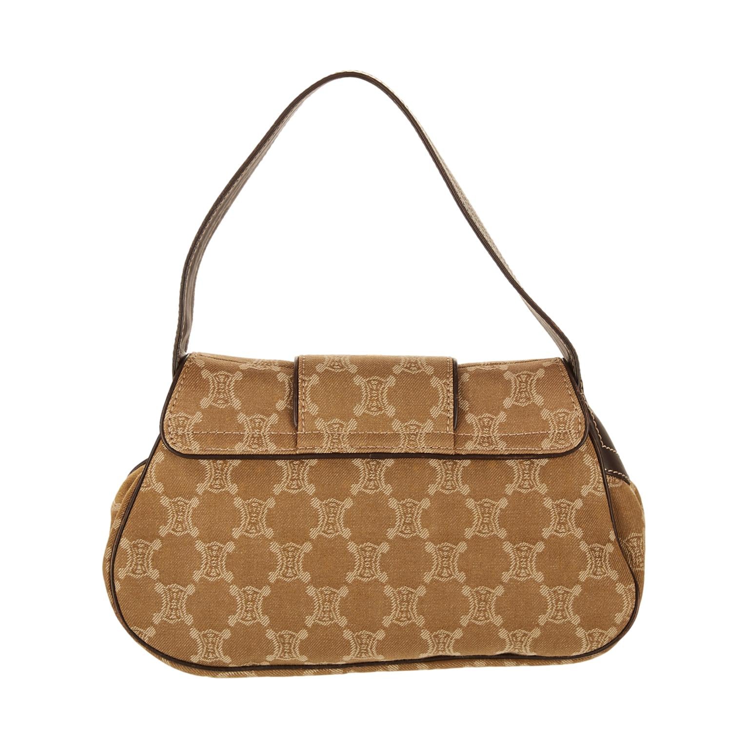 Celine Green Logo Shoulder Bag - Image 2