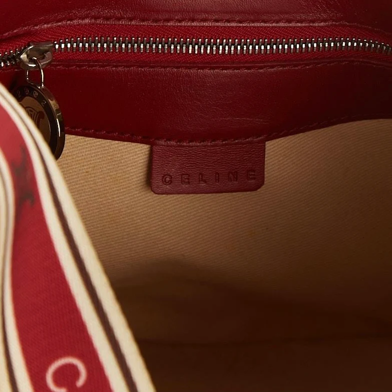 Celine Leather World Cup Shoulder Bag - Image 4