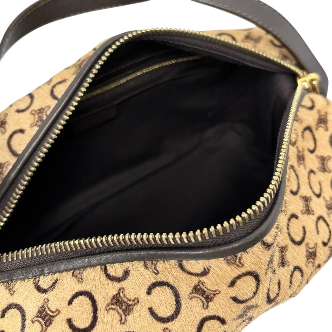 Celine Logo Calf-hair Top Handle Bag - Image 3