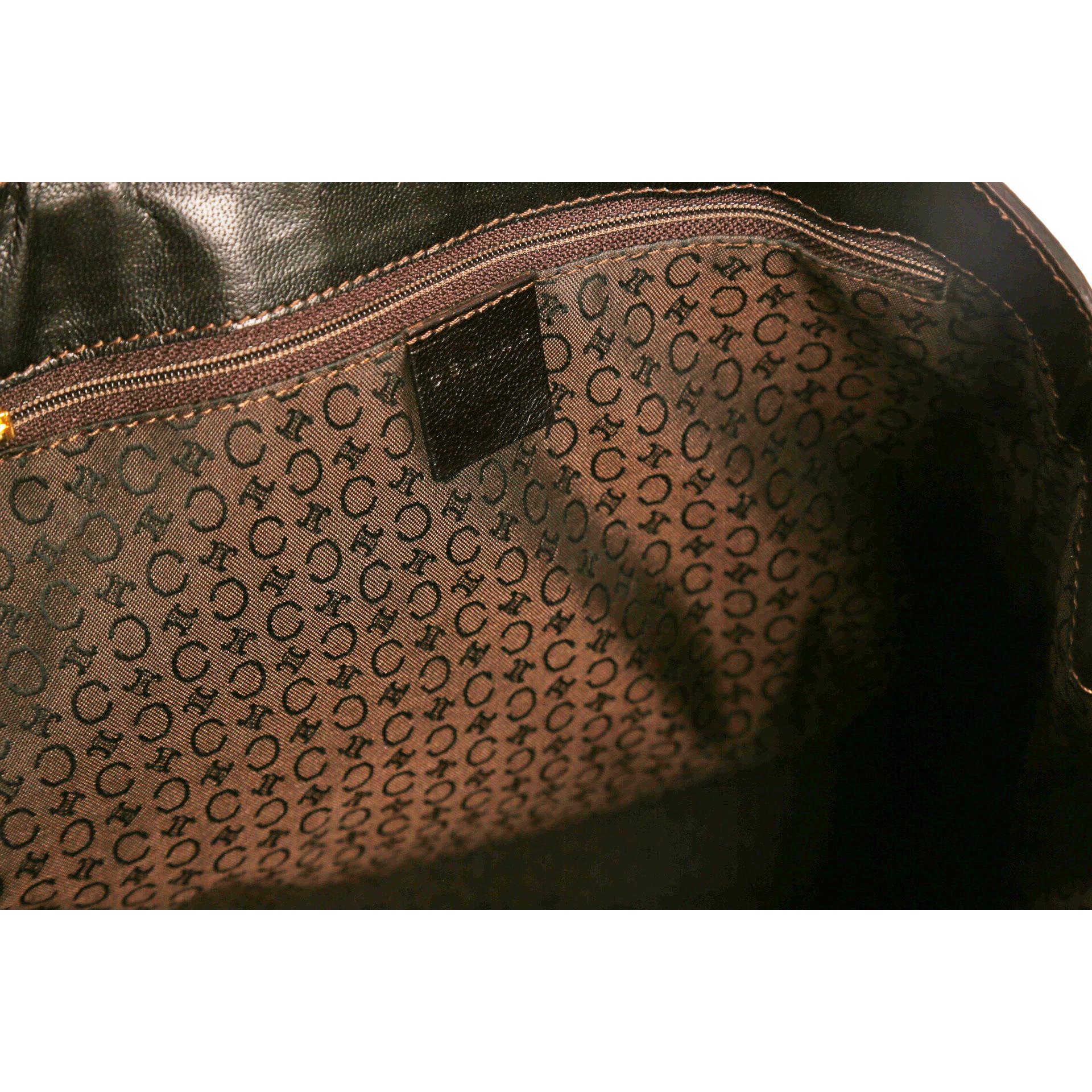Celine Tan Logo Shoulder Bag - Image 4