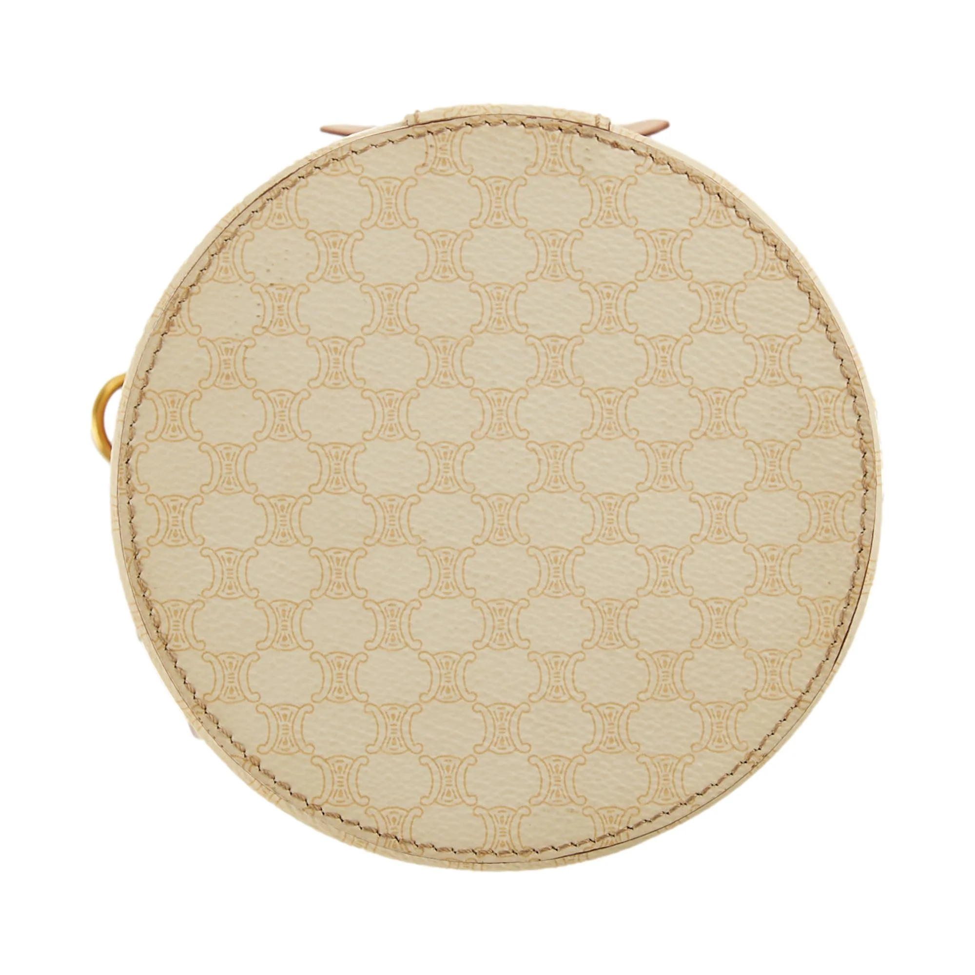 Celine White Logo Cylinder Bag - Image 3