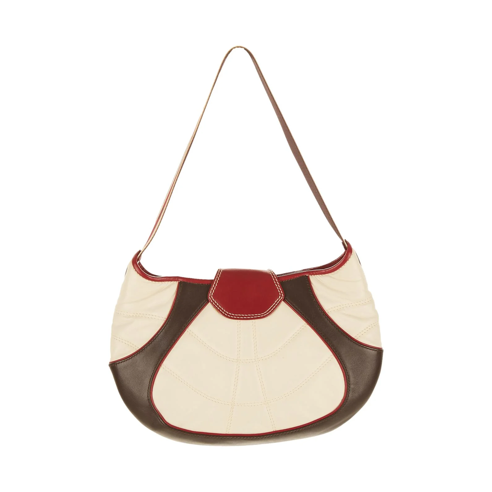 Celine White Logo Shoulder Bag - Image 2