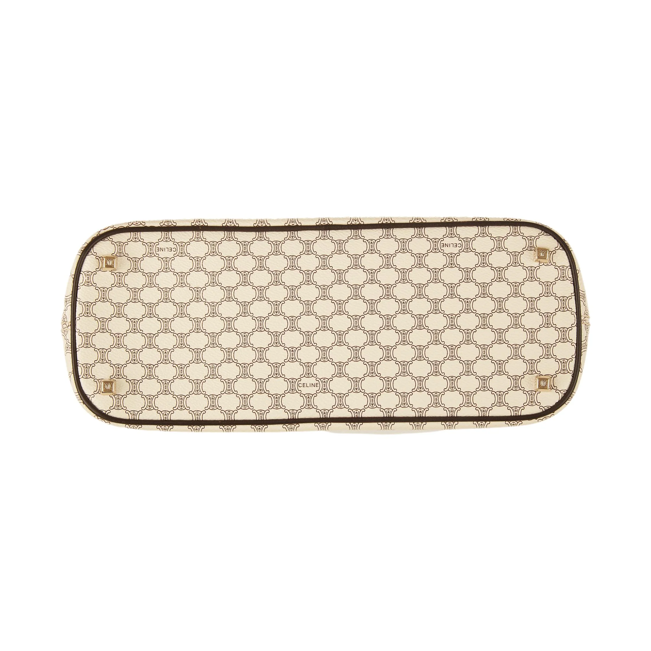 Celine White Macadam 2Way Bag - Image 3