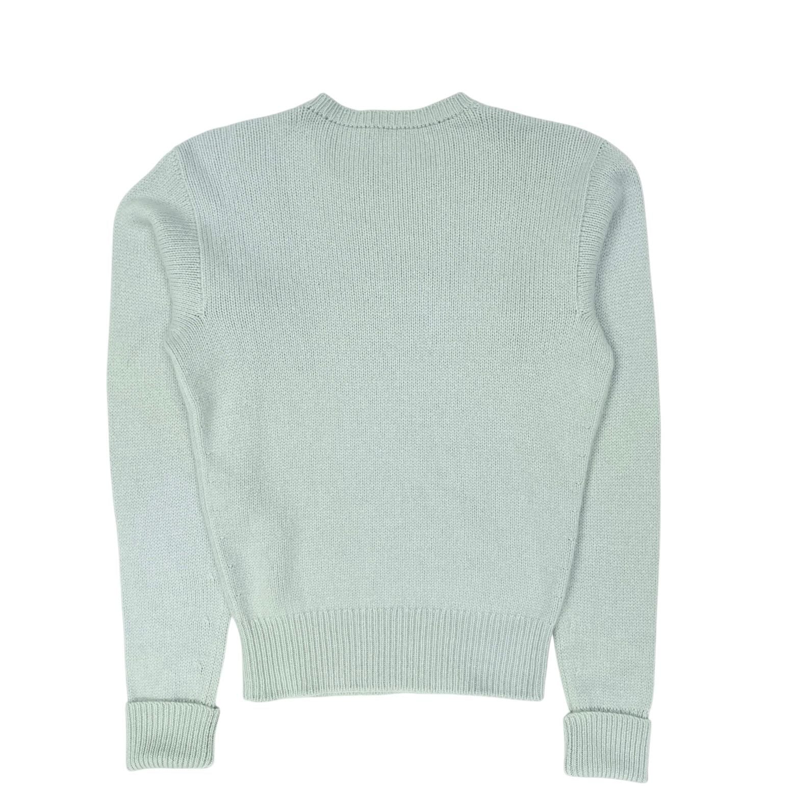 Chanel Baby Blue Cashmere Camelia Sweater - Image 2
