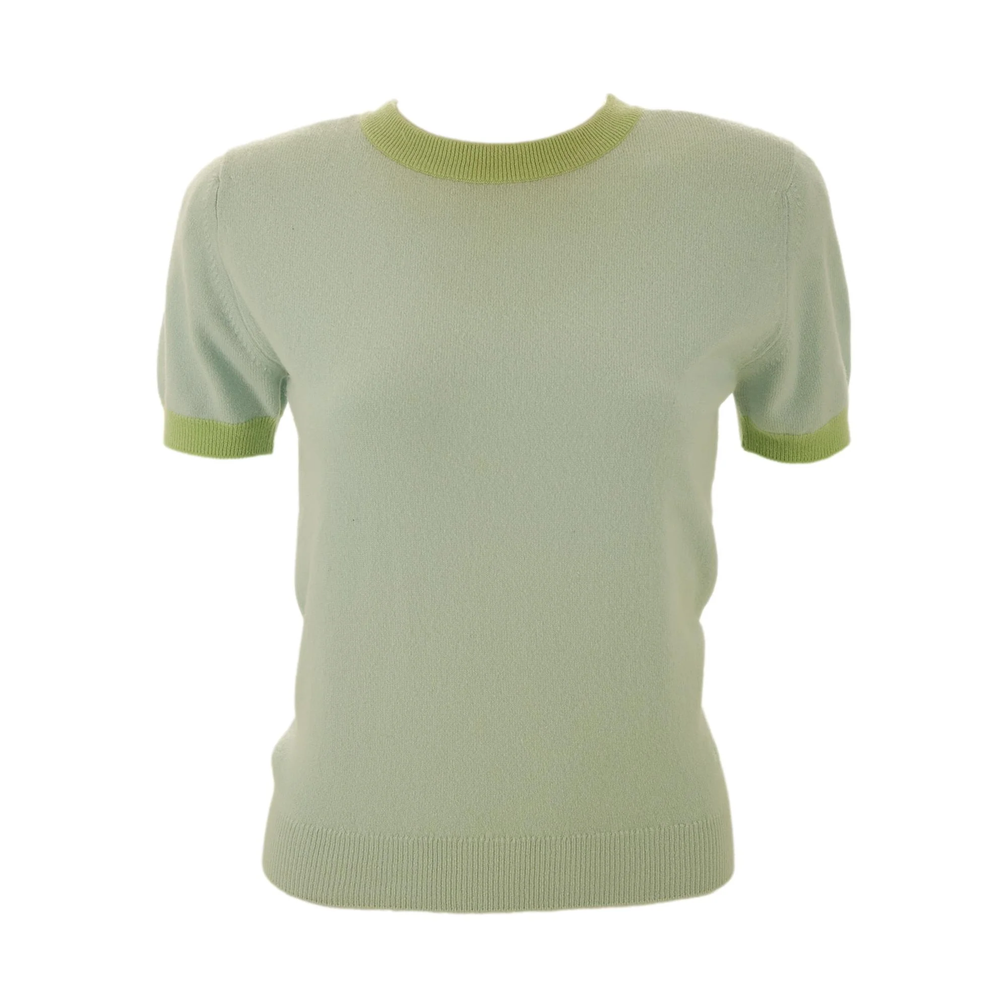 Chanel Baby Blue Cashmere Sweater Set - Image 4