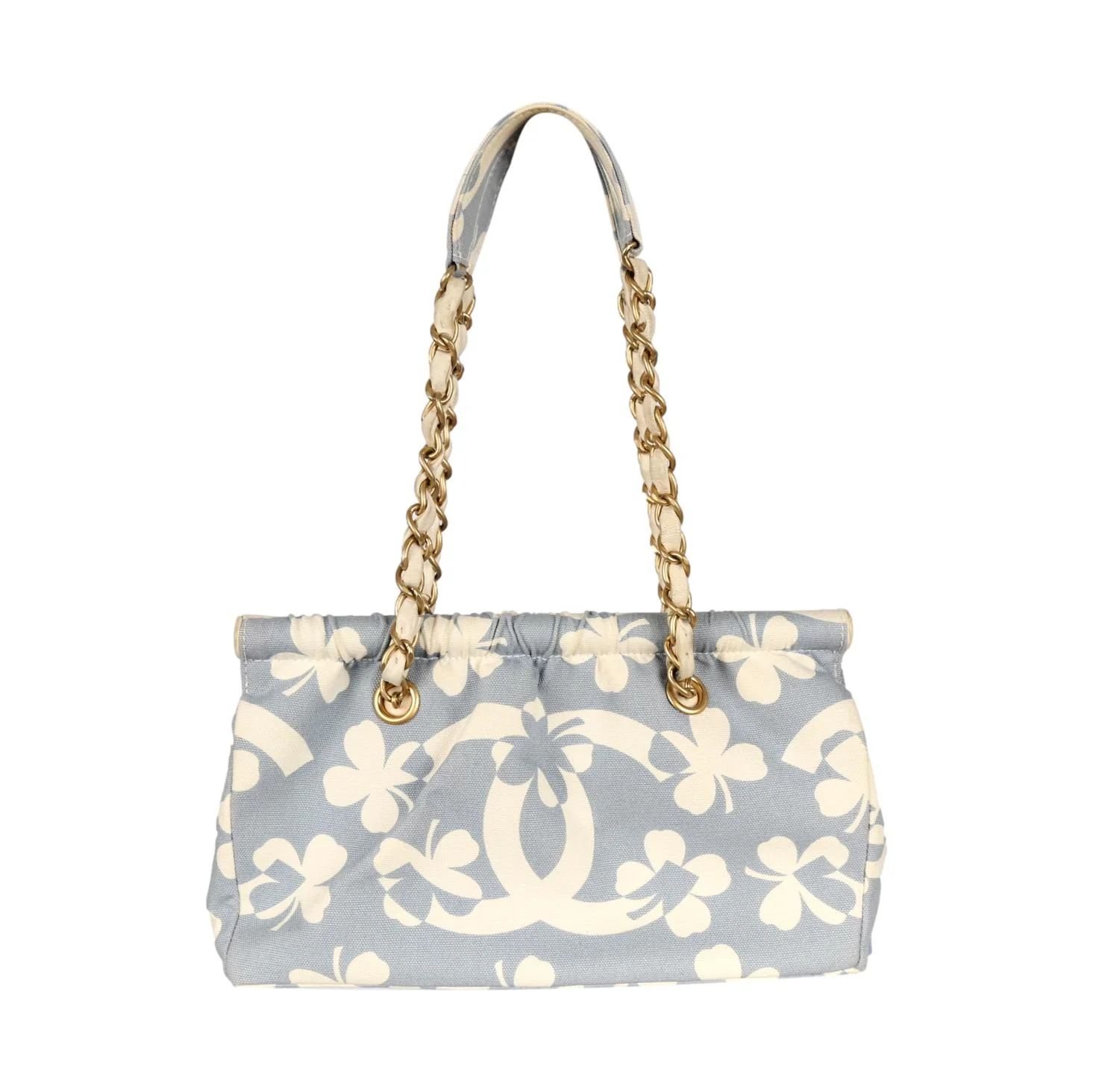 Chanel Baby Blue Clover Logo Shoulder bag - Image 3