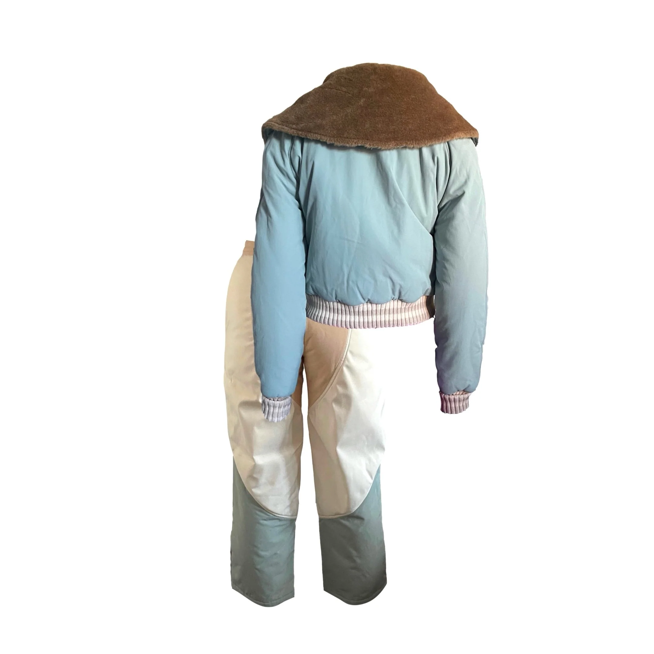 Chanel Baby Blue Colorblock Snowsuit Set - Image 2