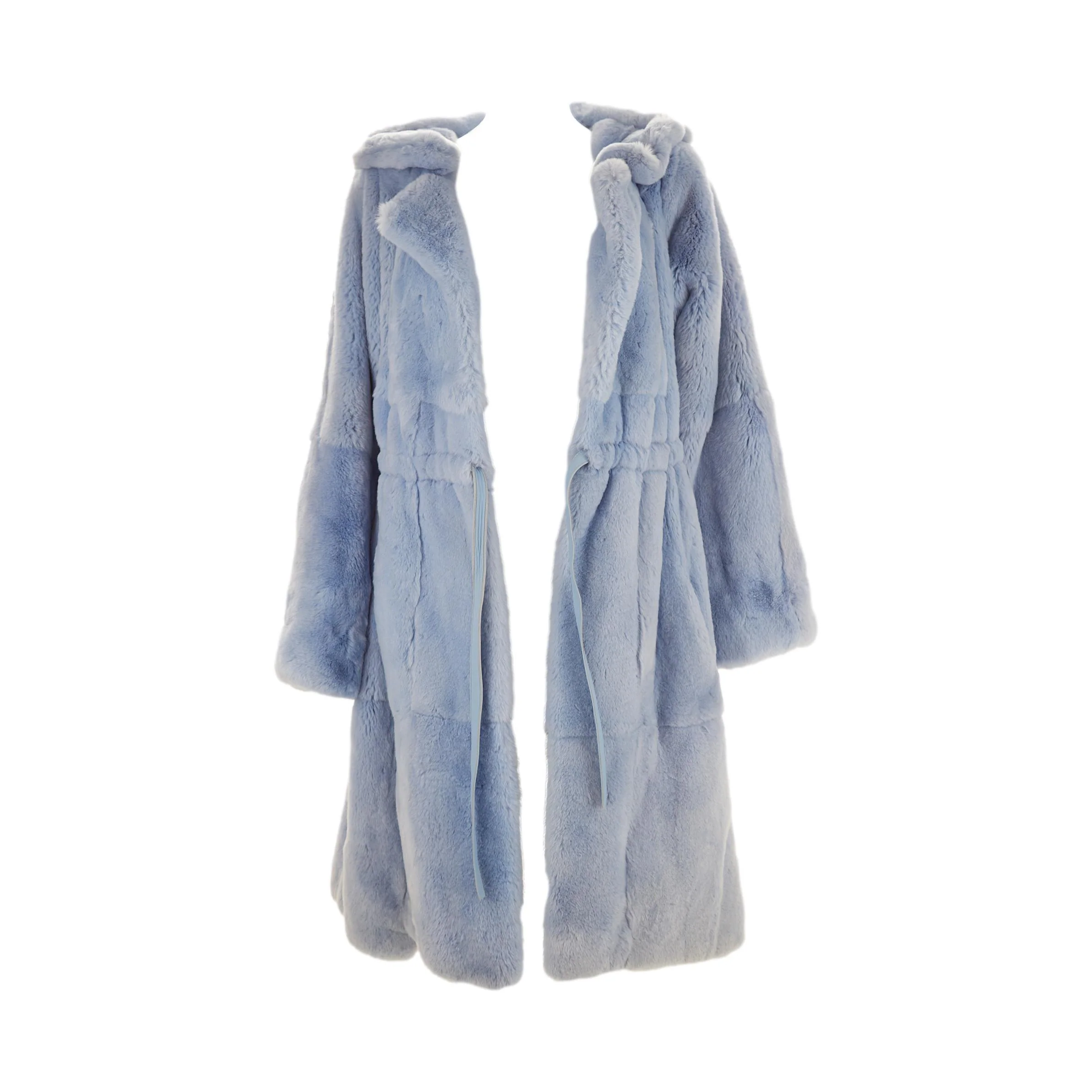 Chanel Baby Blue Fur Coat