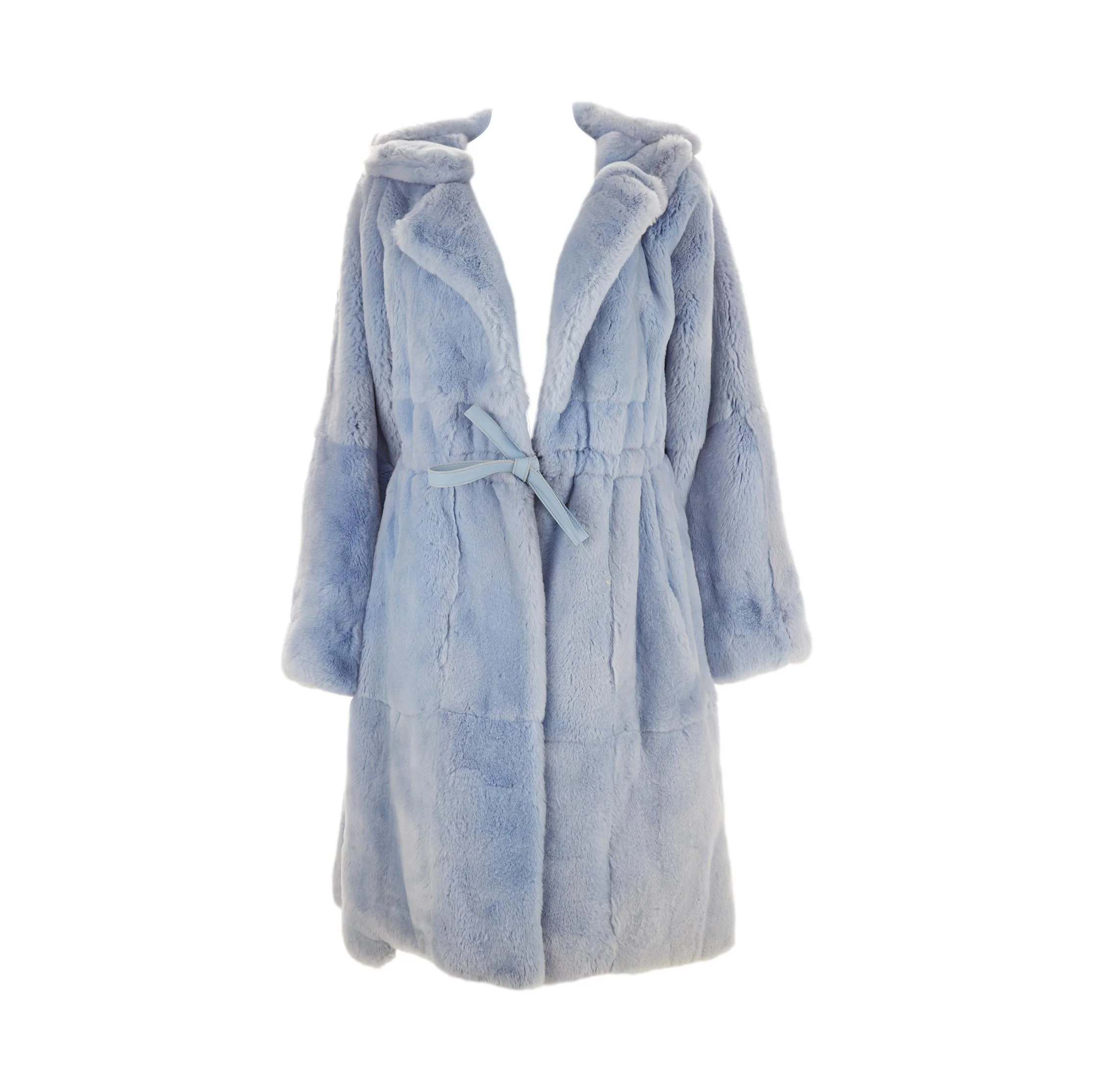 Chanel Baby Blue Fur Coat - Image 2