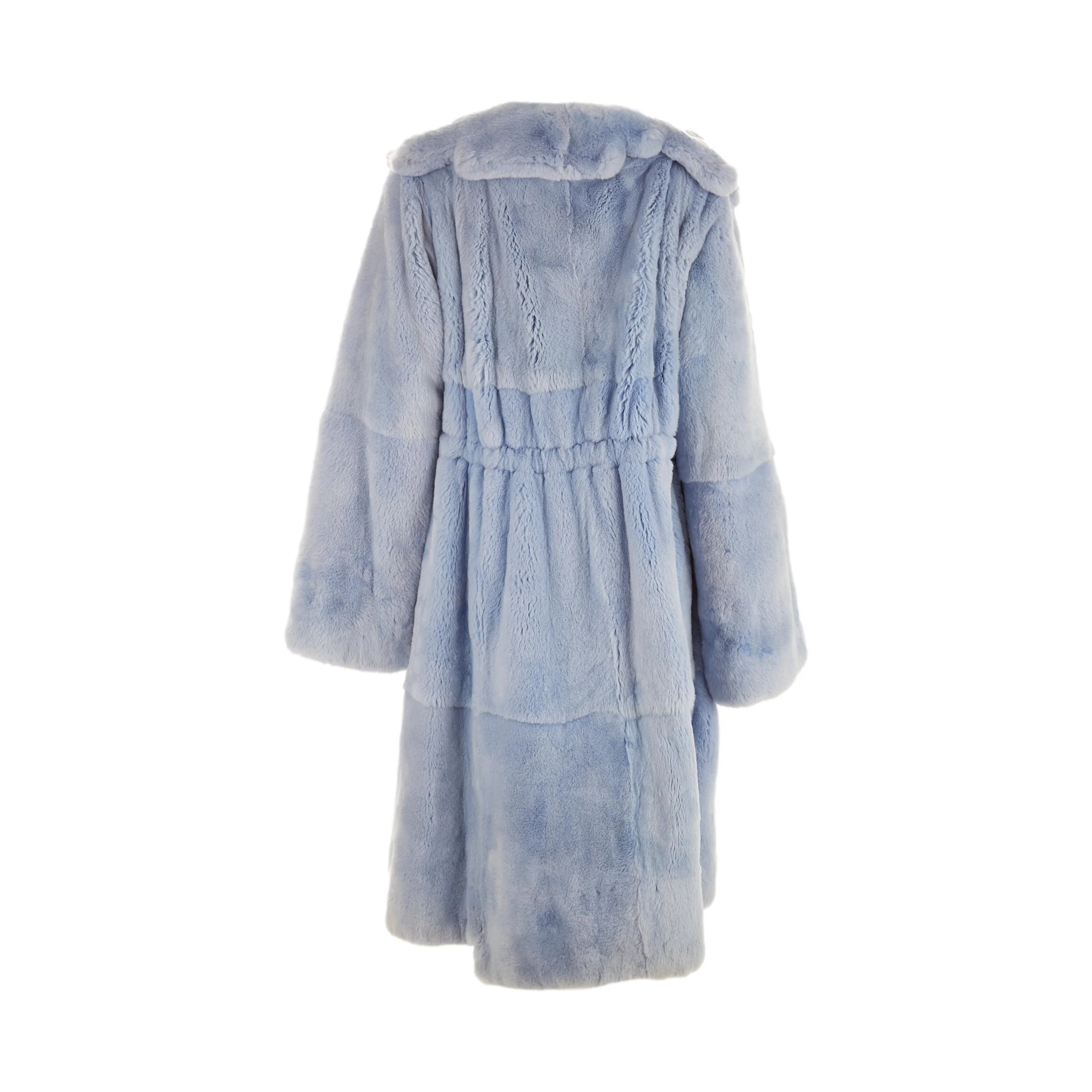 Chanel Baby Blue Fur Coat - Image 3