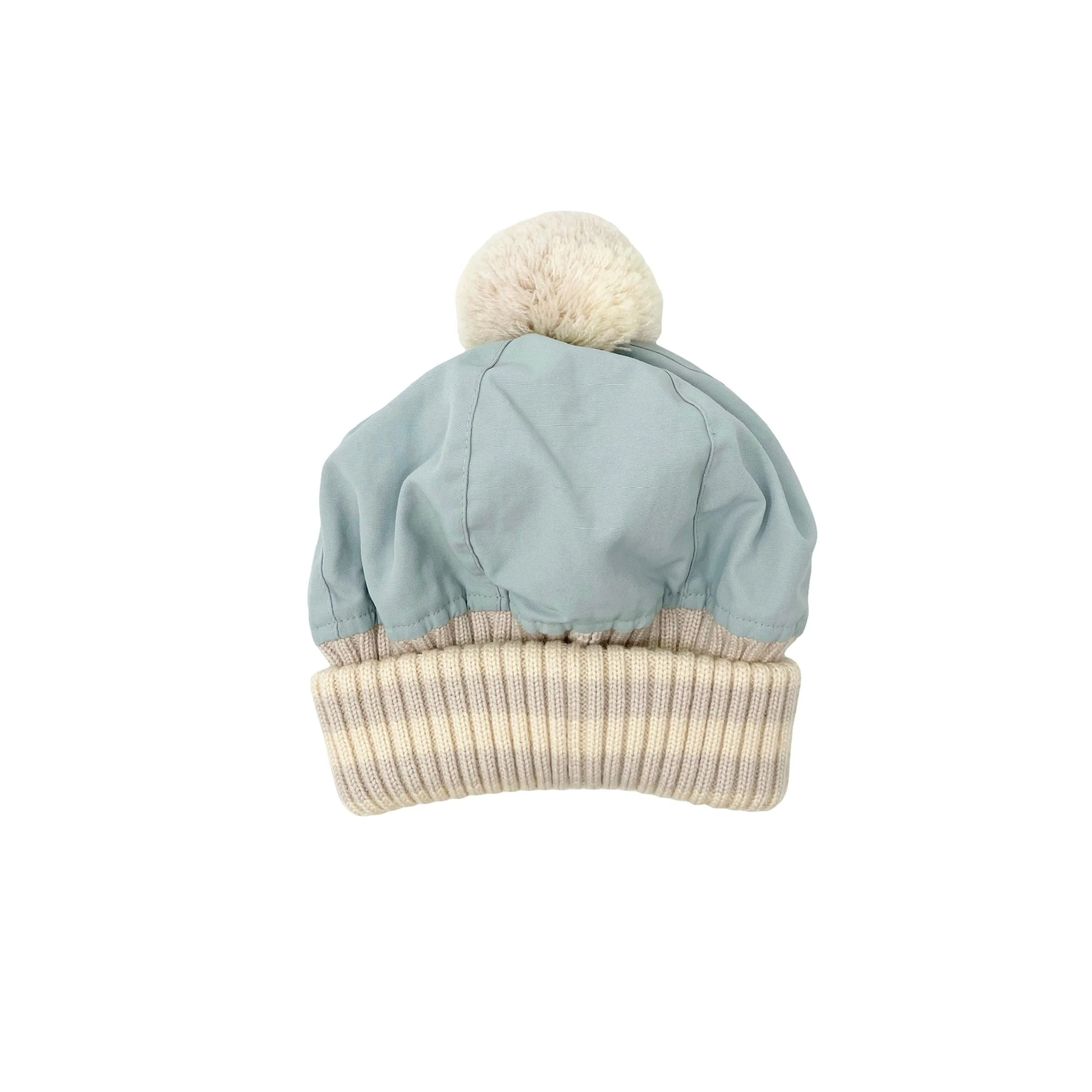 Chanel Baby Blue Logo Beanie - Image 2