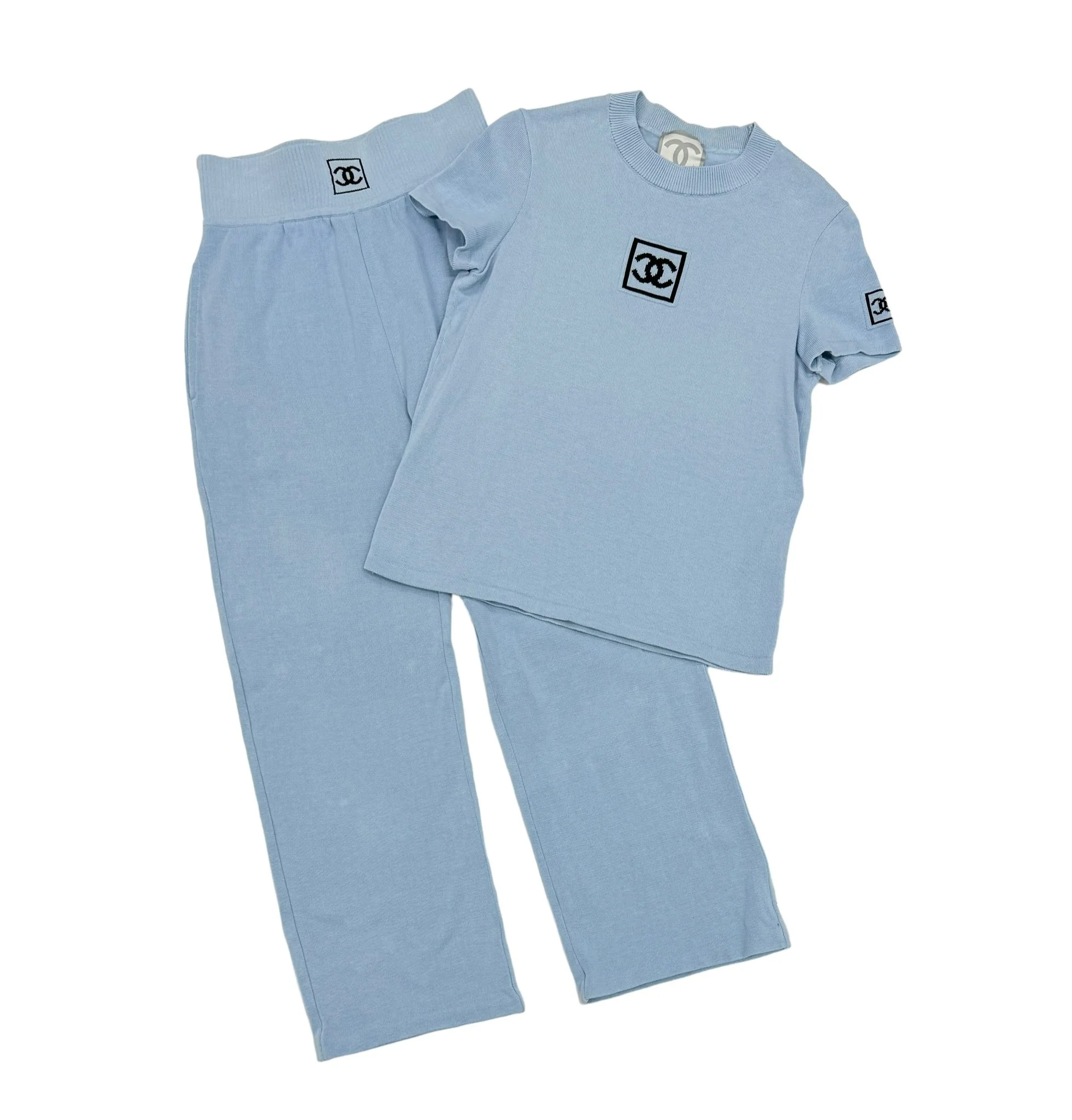 Chanel Baby Blue Logo Set - Image 2