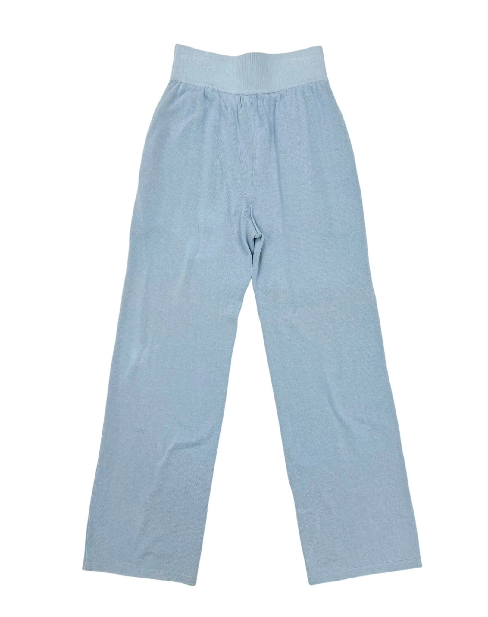 Chanel Baby Blue Logo Sweatpants - Image 2