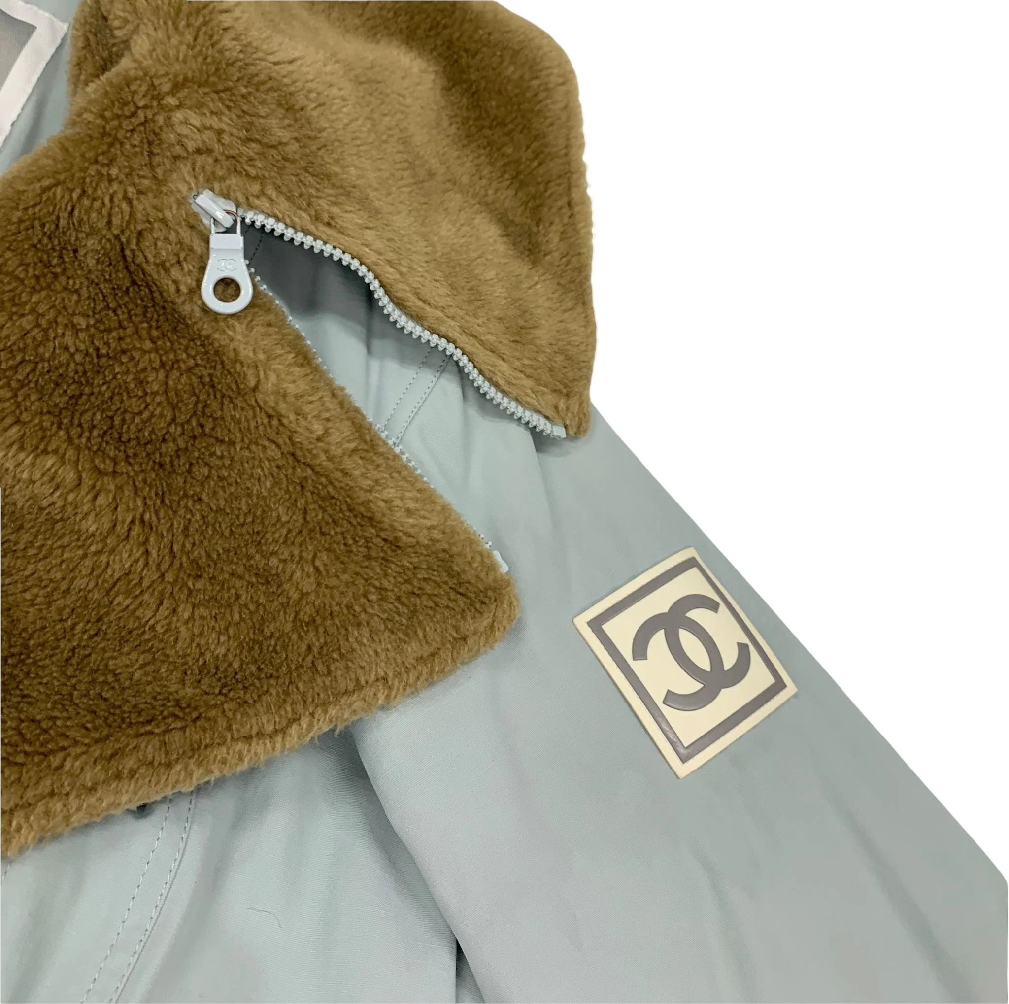 Chanel Baby Blue Puffer Coat - Image 3
