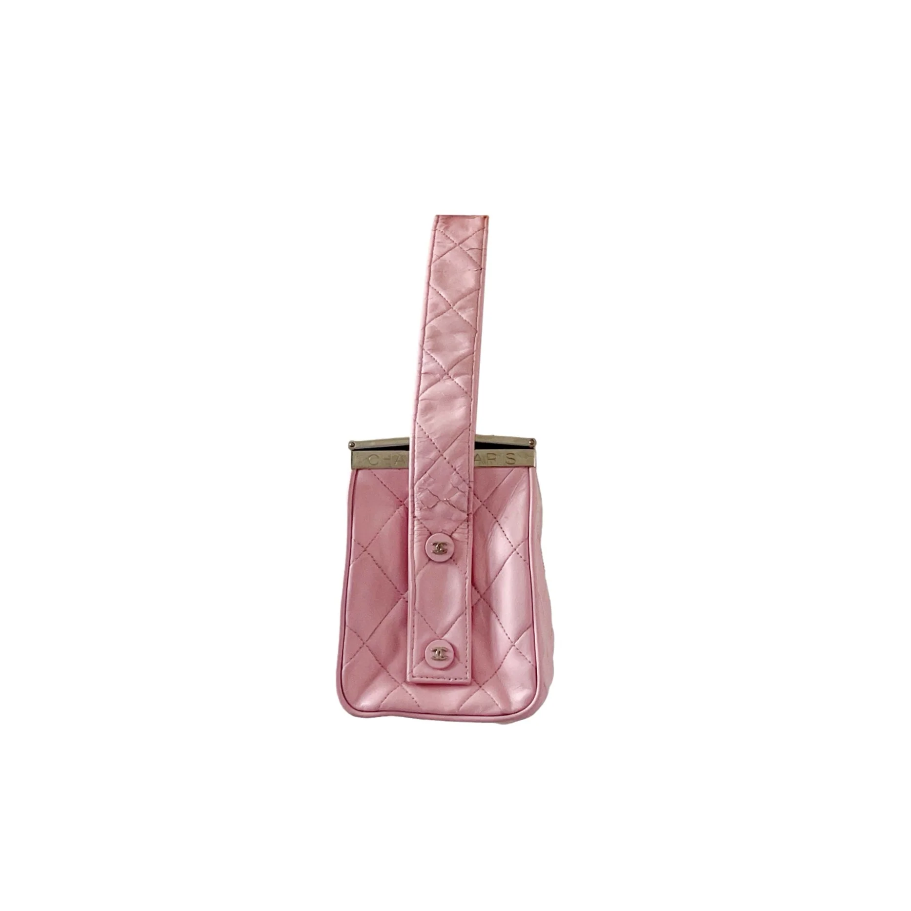 Chanel Baby Pink Box Top Handle Bag - Image 3