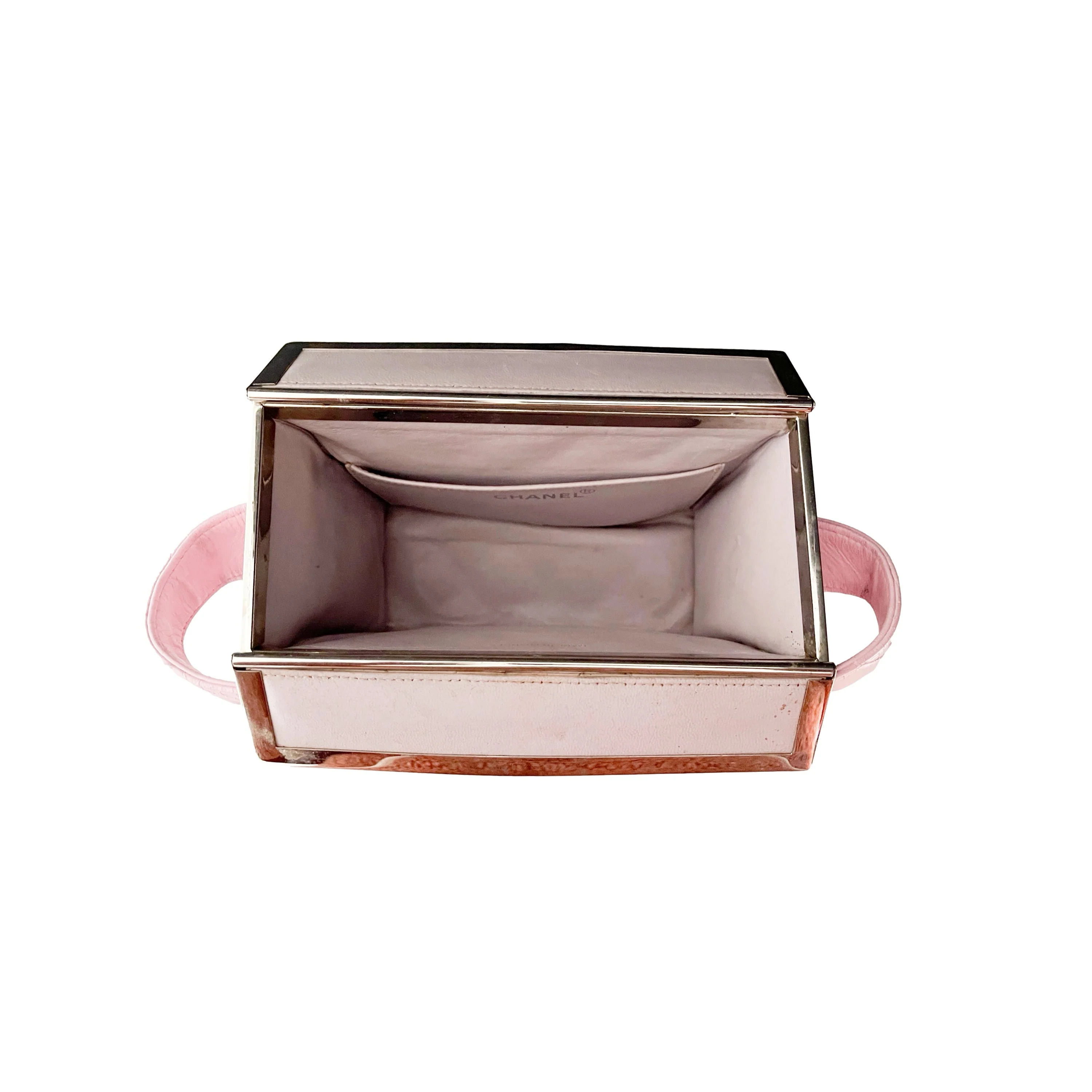 Chanel Baby Pink Box Top Handle Bag - Image 4