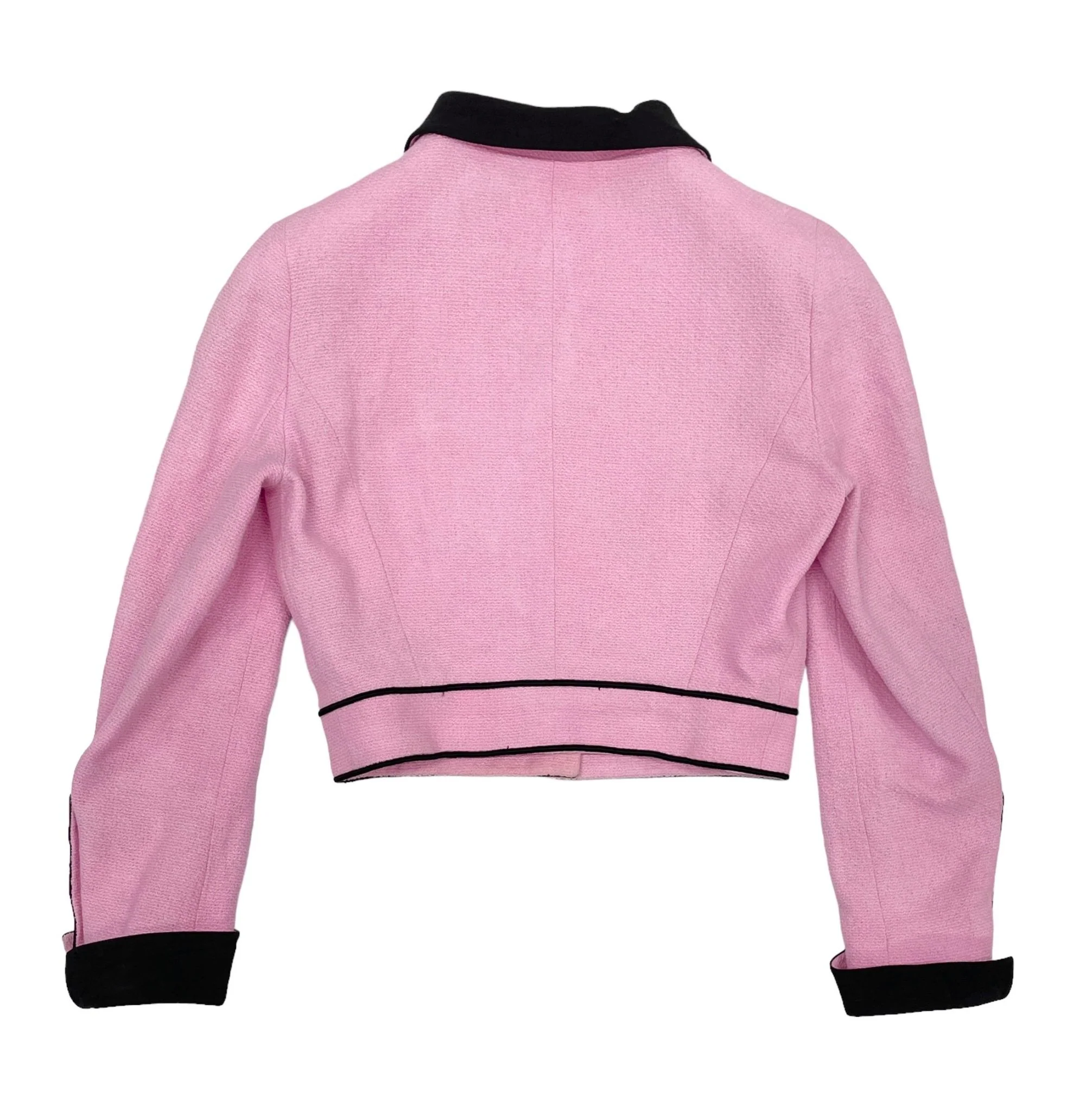 Chanel Baby Pink Cropped Jacket - Image 2