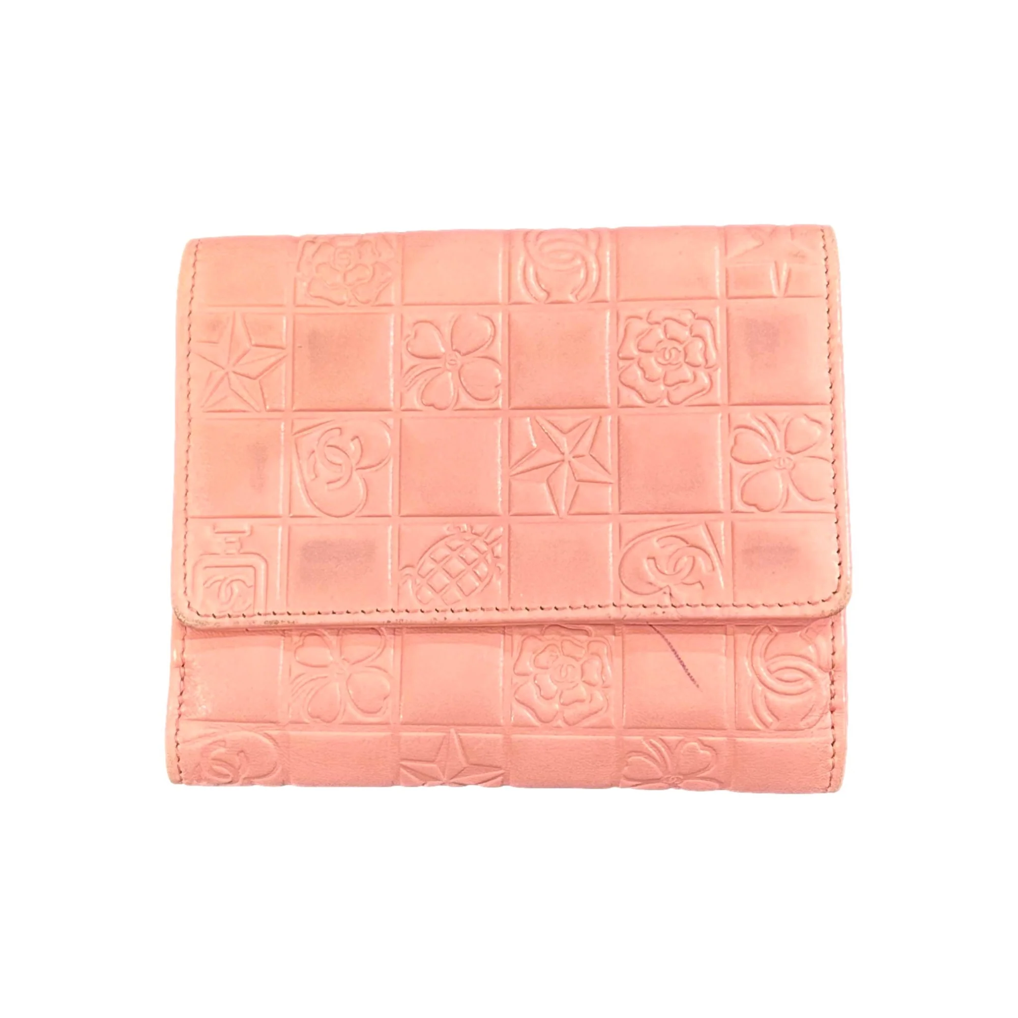 Chanel Baby Pink Icon Print Wallet - Image 2