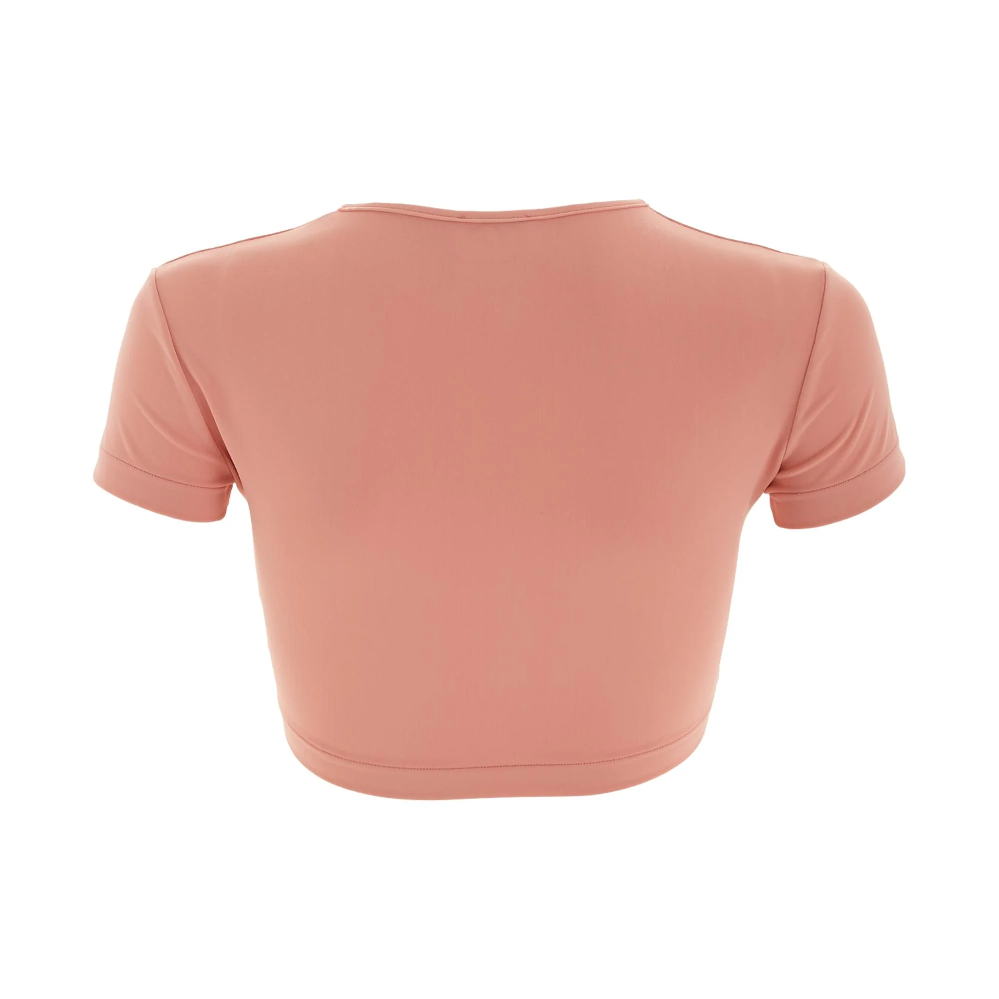 Chanel Baby Pink Logo Crop Top - Image 2