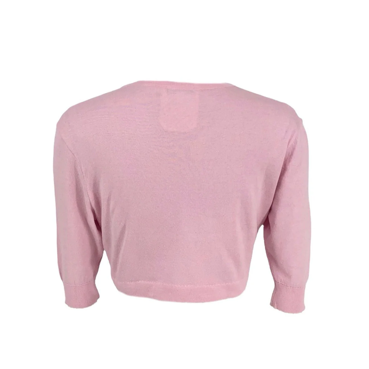 Chanel Baby Pink Logo Crop Top - Image 2
