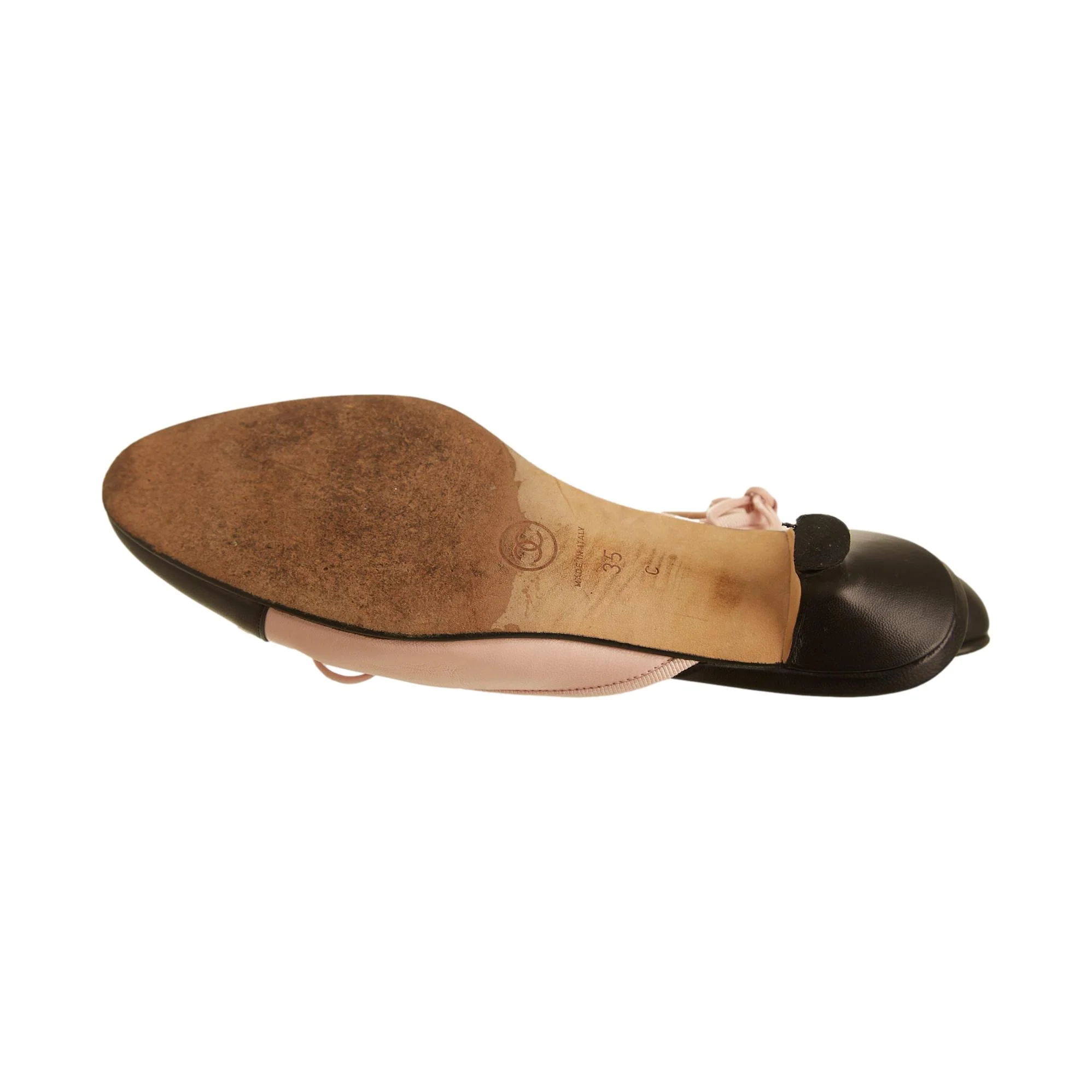 Chanel Baby Pink Logo Heels - Image 4